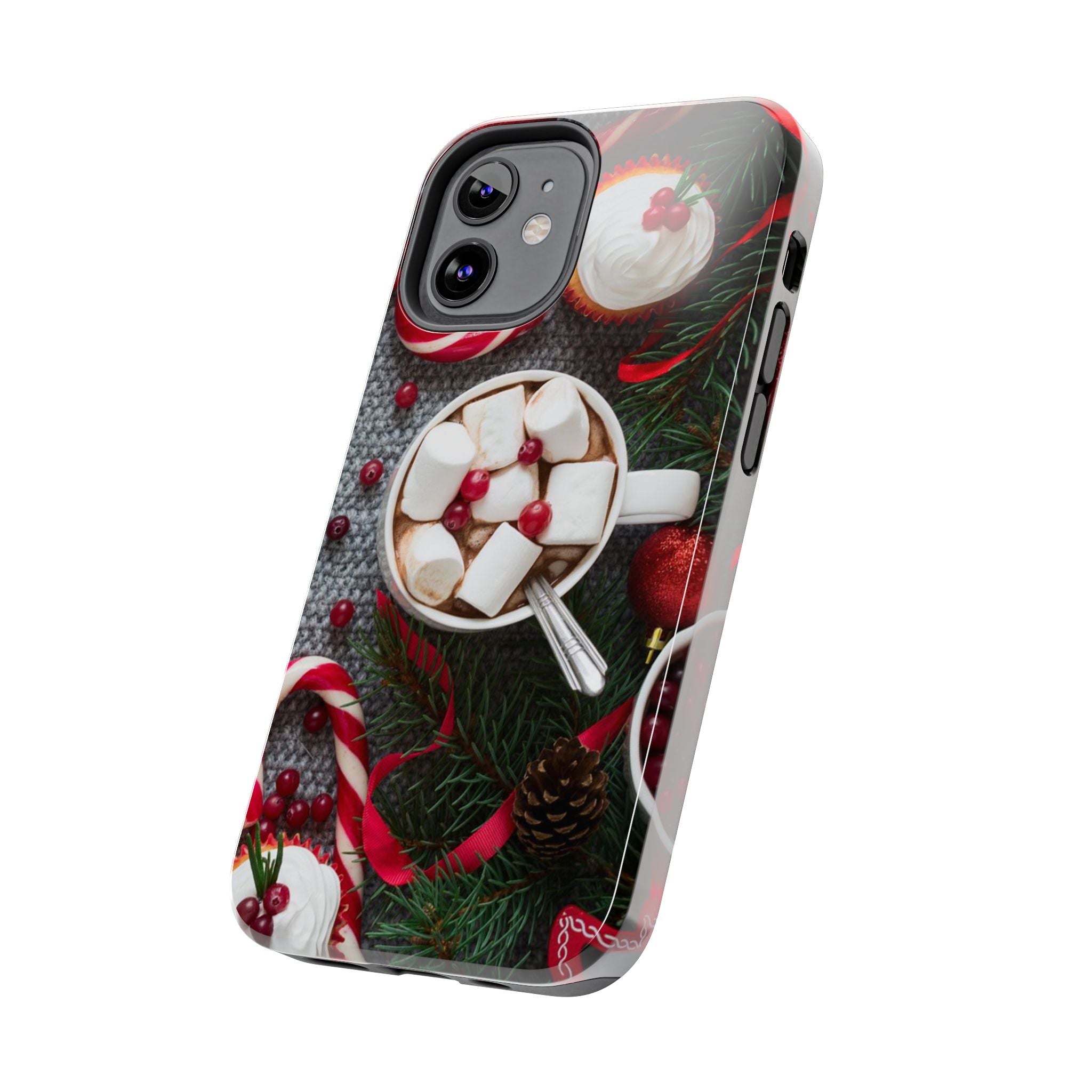 Christmas Hot Cocoa Tough Phone Case — Festive Holiday Drink Design
