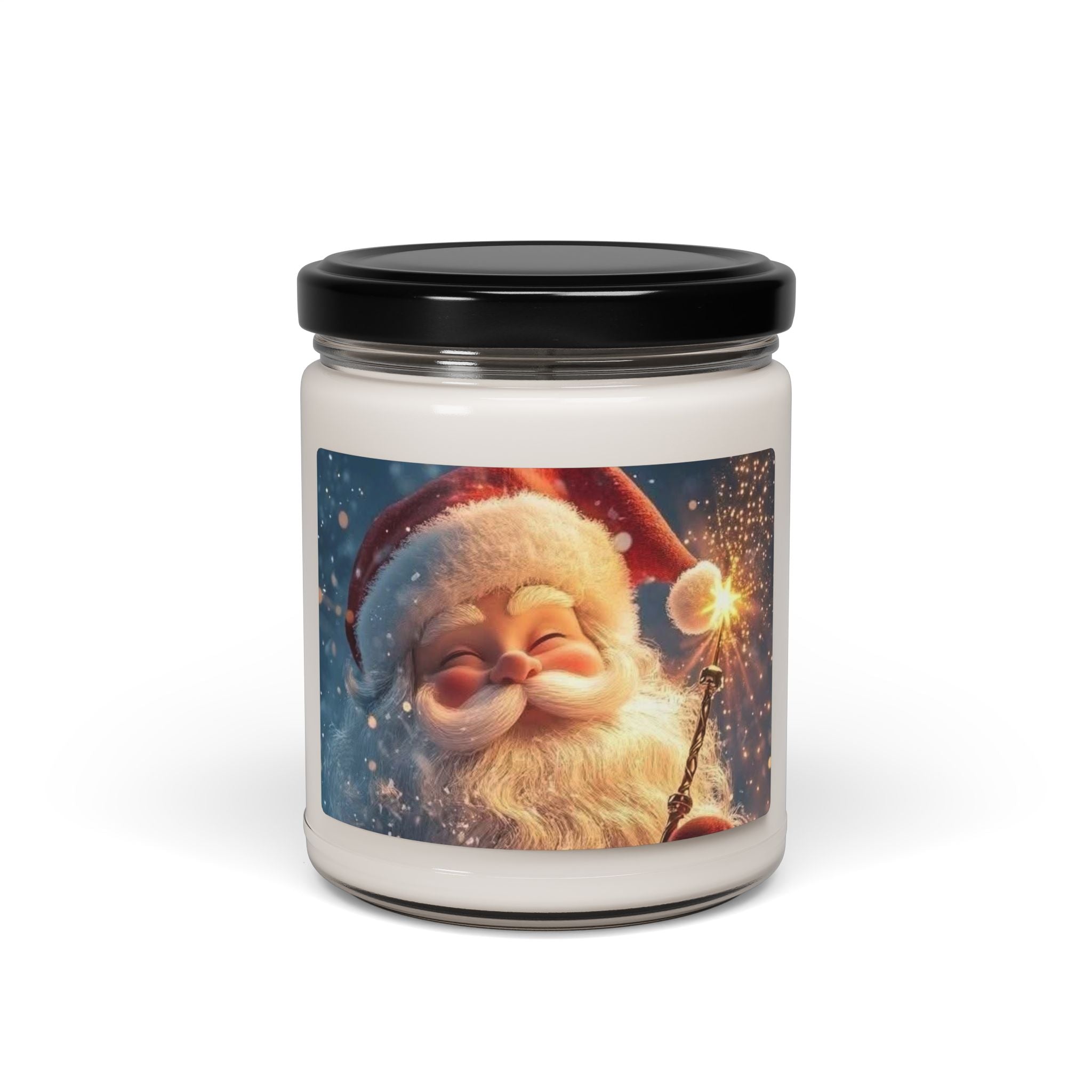 Christmas Santa Soy Candle — 9oz Holiday Scented Candle (Festive Magic)
