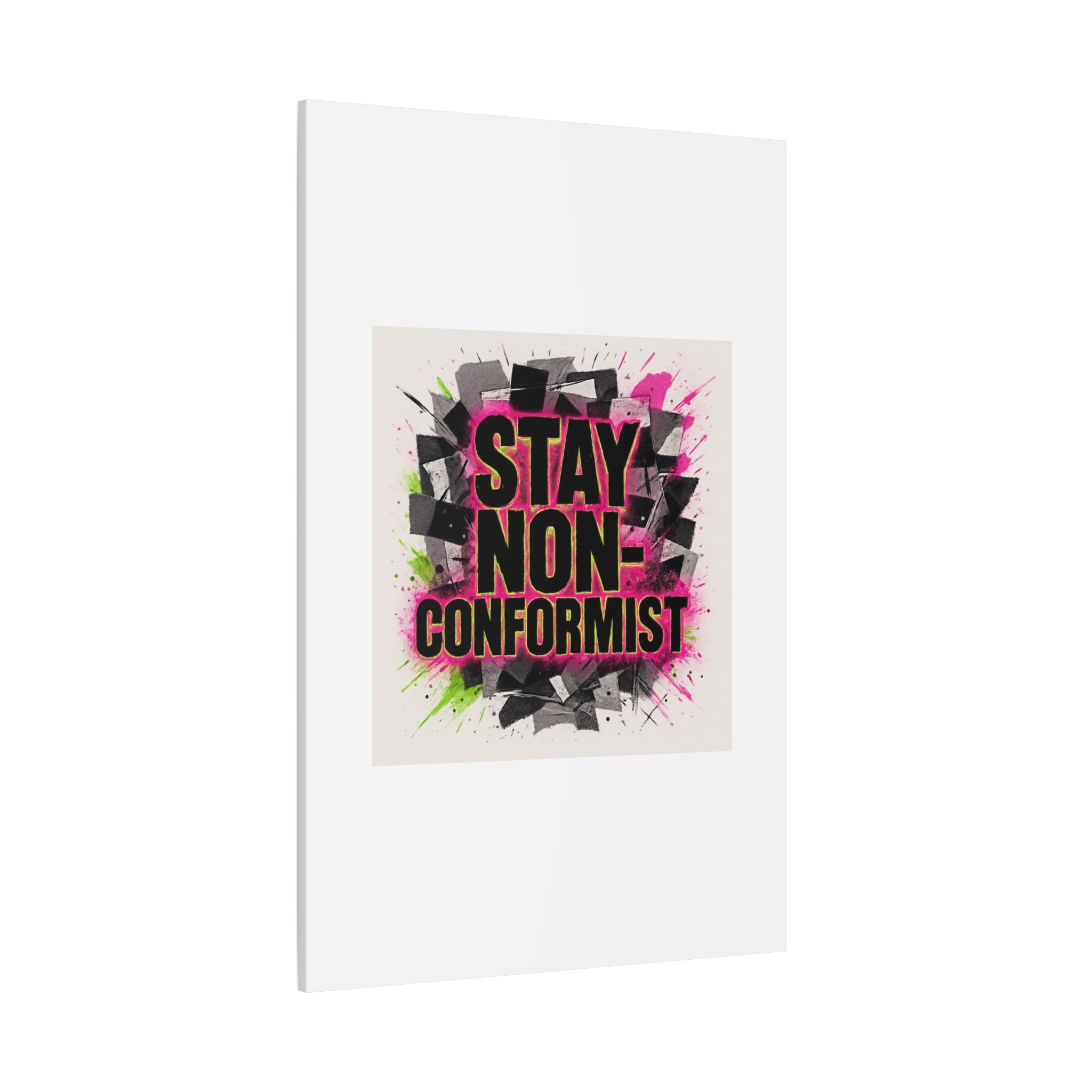 Canvas Wall Art — “Stay Non-Conformist” Street Art Print