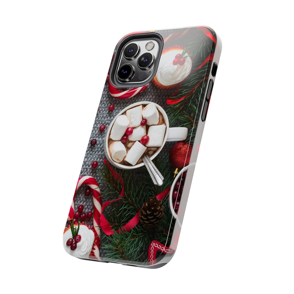 Christmas Hot Cocoa Tough Phone Case — Festive Holiday Drink Design