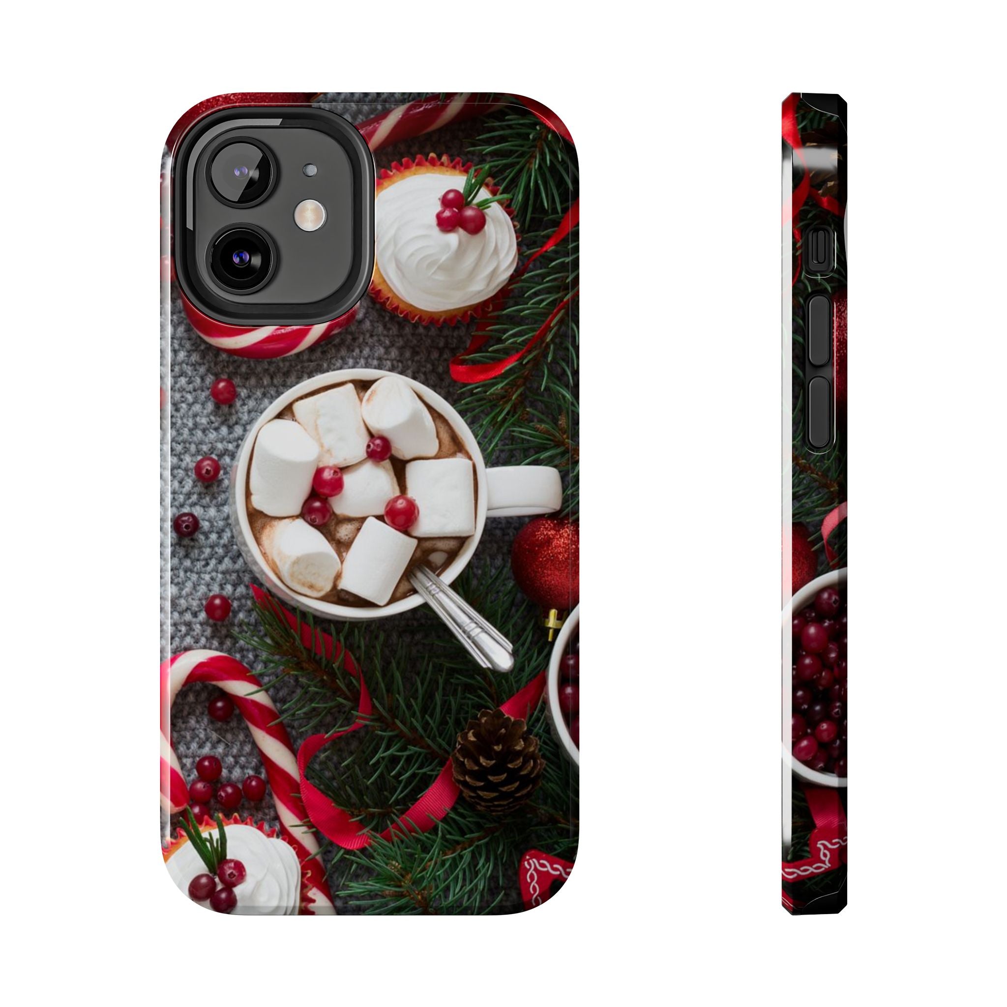 Christmas Hot Cocoa Tough Phone Case — Festive Holiday Drink Design