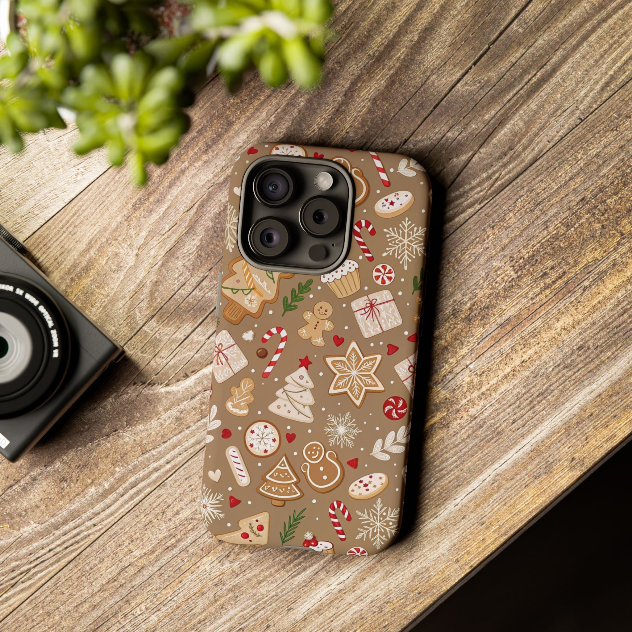 Christmas Gingerbread Pattern Tough Phone Case