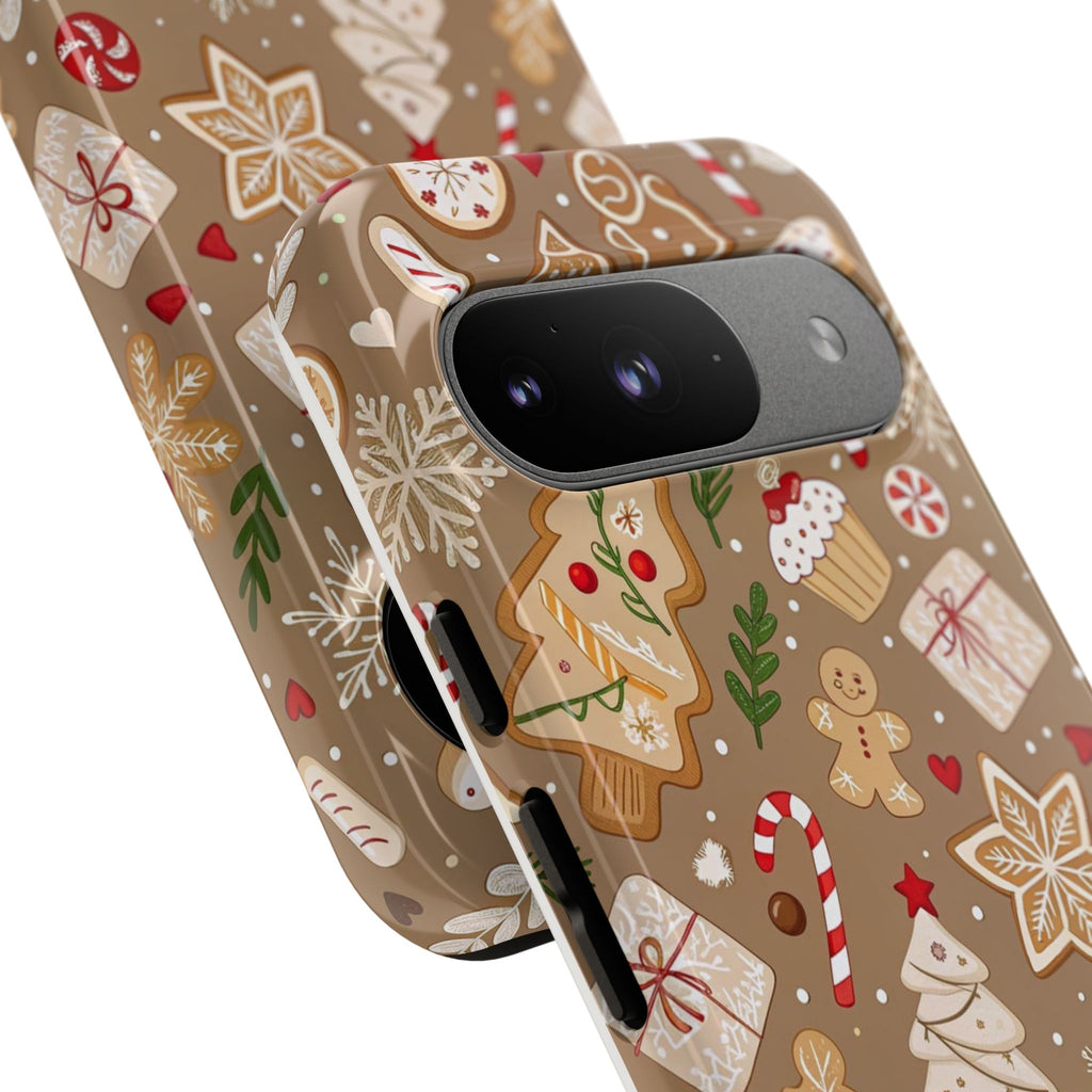 Christmas Gingerbread Pattern Tough Phone Case
