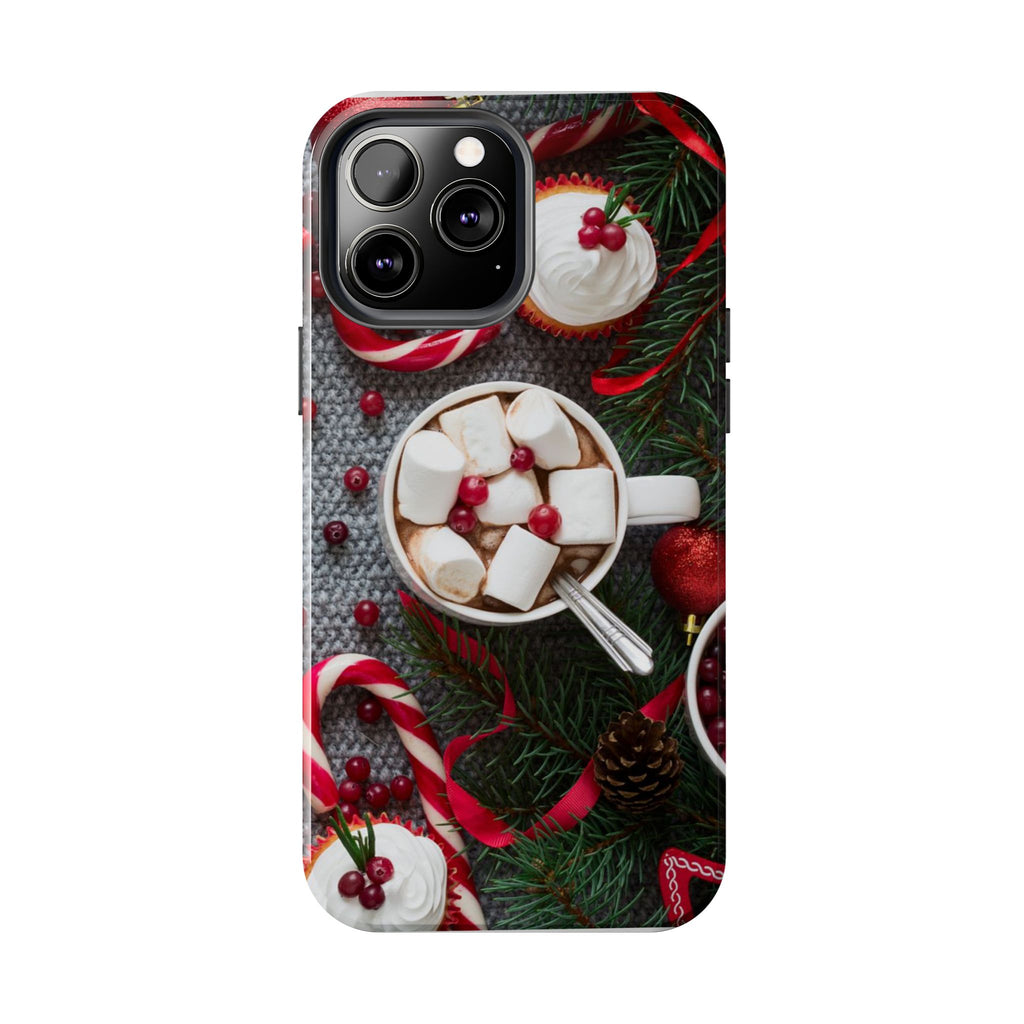 Christmas Hot Cocoa Tough Phone Case — Festive Holiday Drink Design