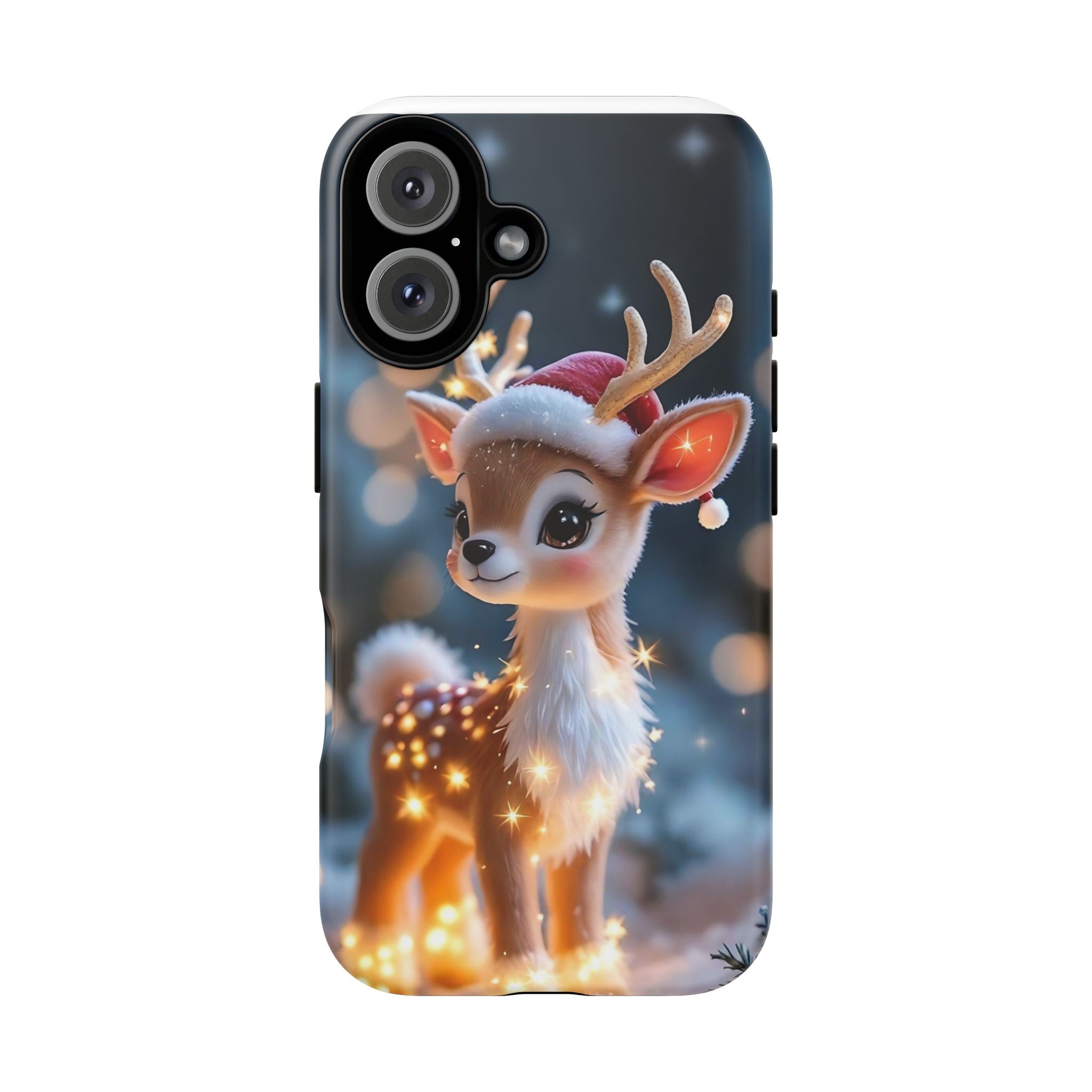 Cute Reindeer Phone Case - Christmas Holiday Protective Tough Case