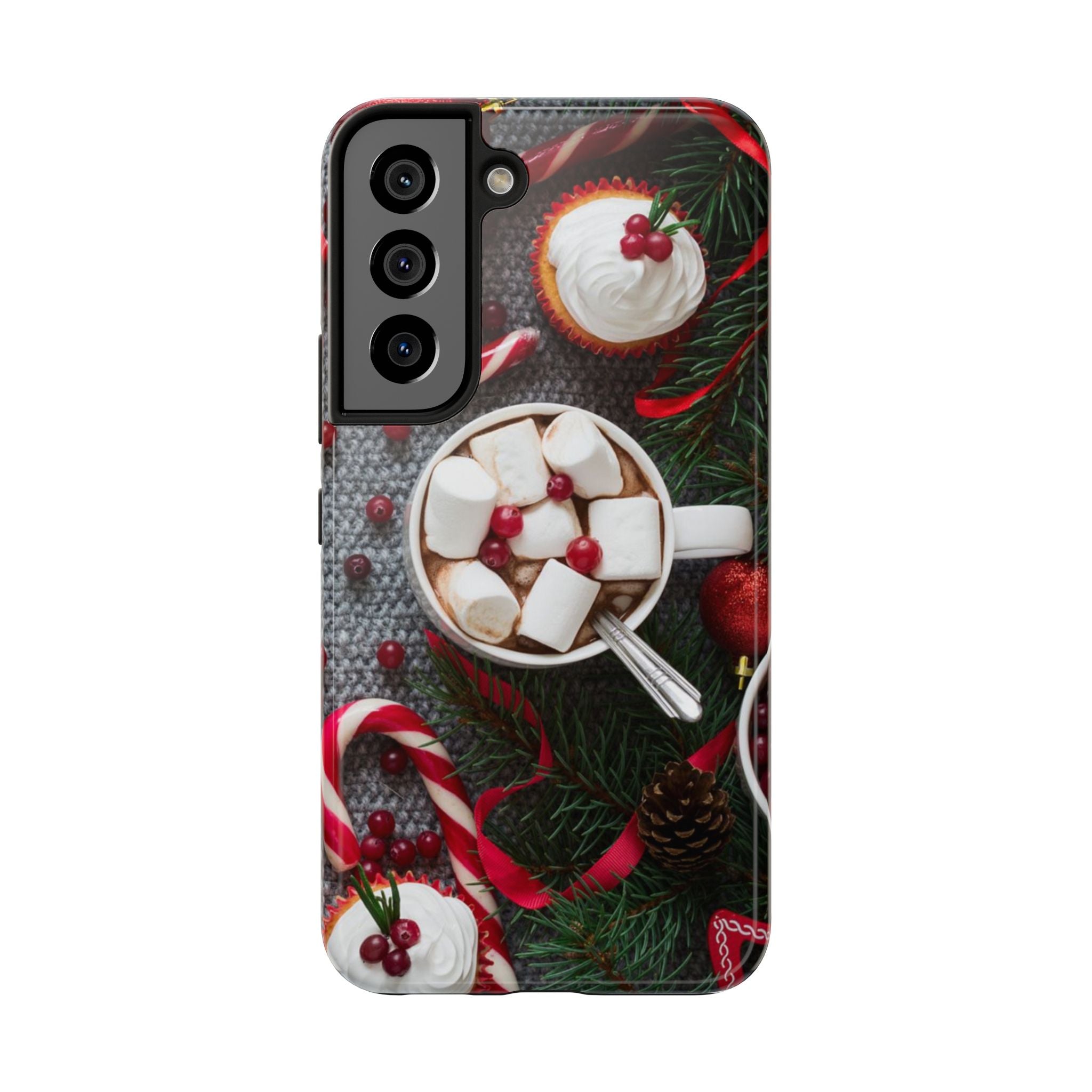 Christmas Hot Cocoa Tough Phone Case — Festive Holiday Drink Design