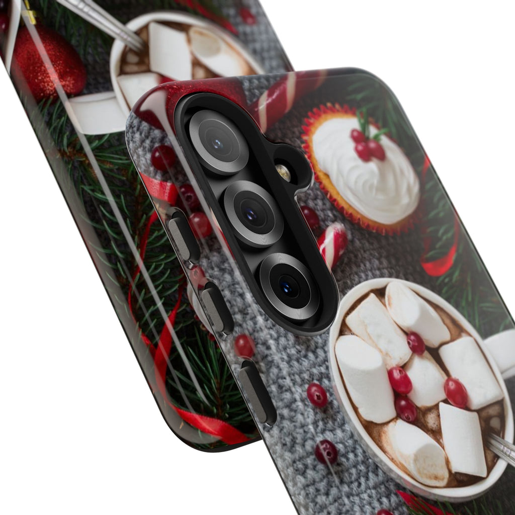 Christmas Hot Cocoa Tough Phone Case — Festive Holiday Drink Design