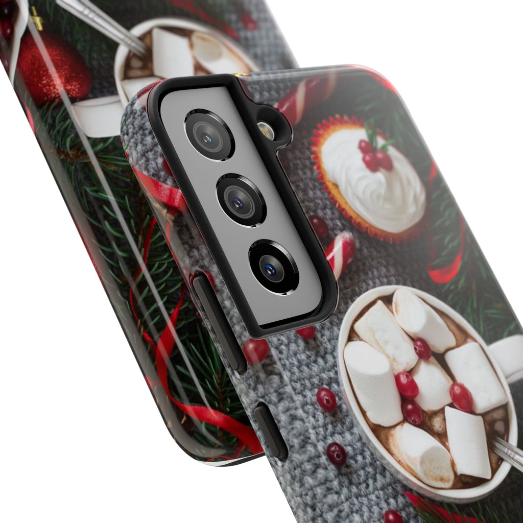 Christmas Hot Cocoa Tough Phone Case — Festive Holiday Drink Design