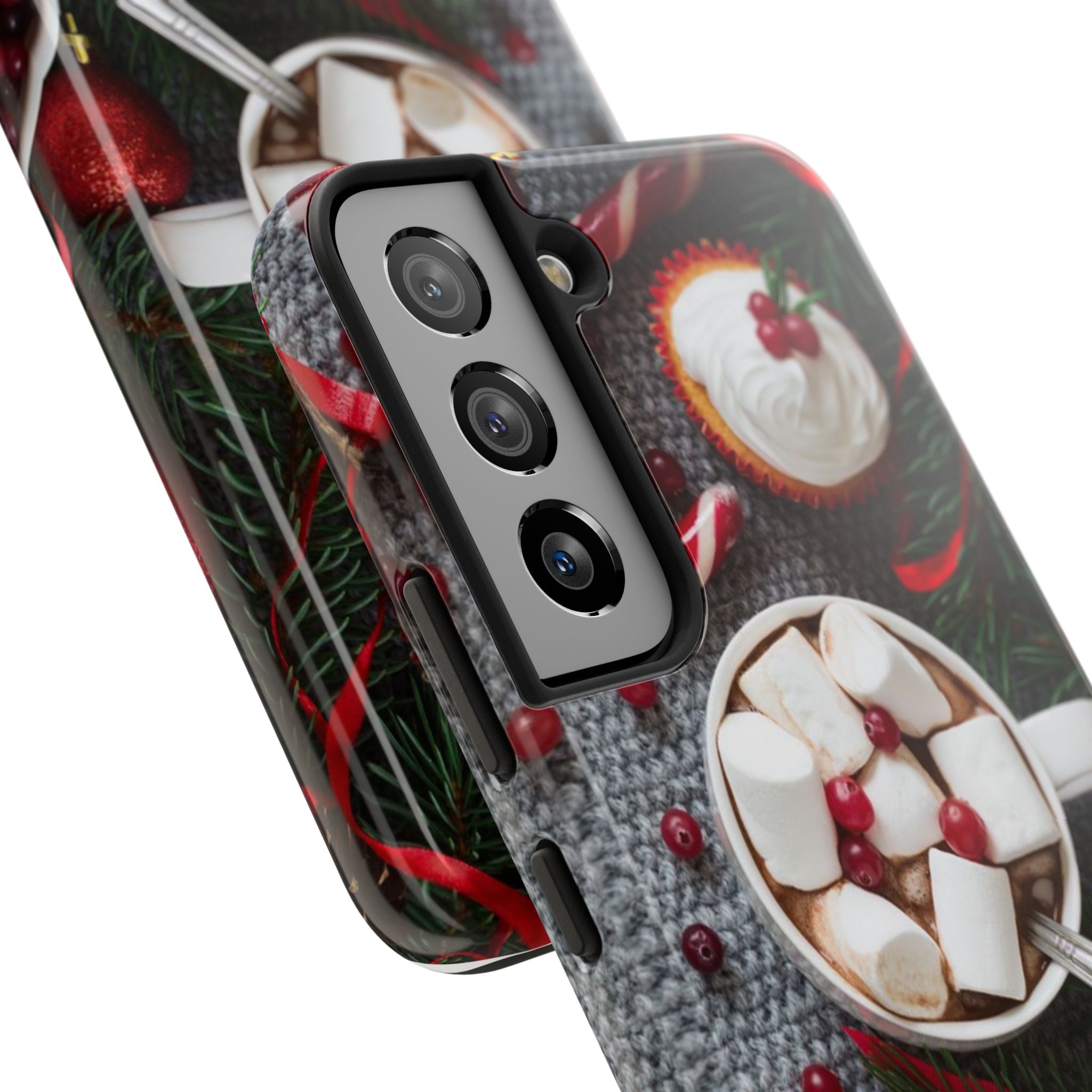 Christmas Hot Cocoa Tough Phone Case — Festive Holiday Drink Design