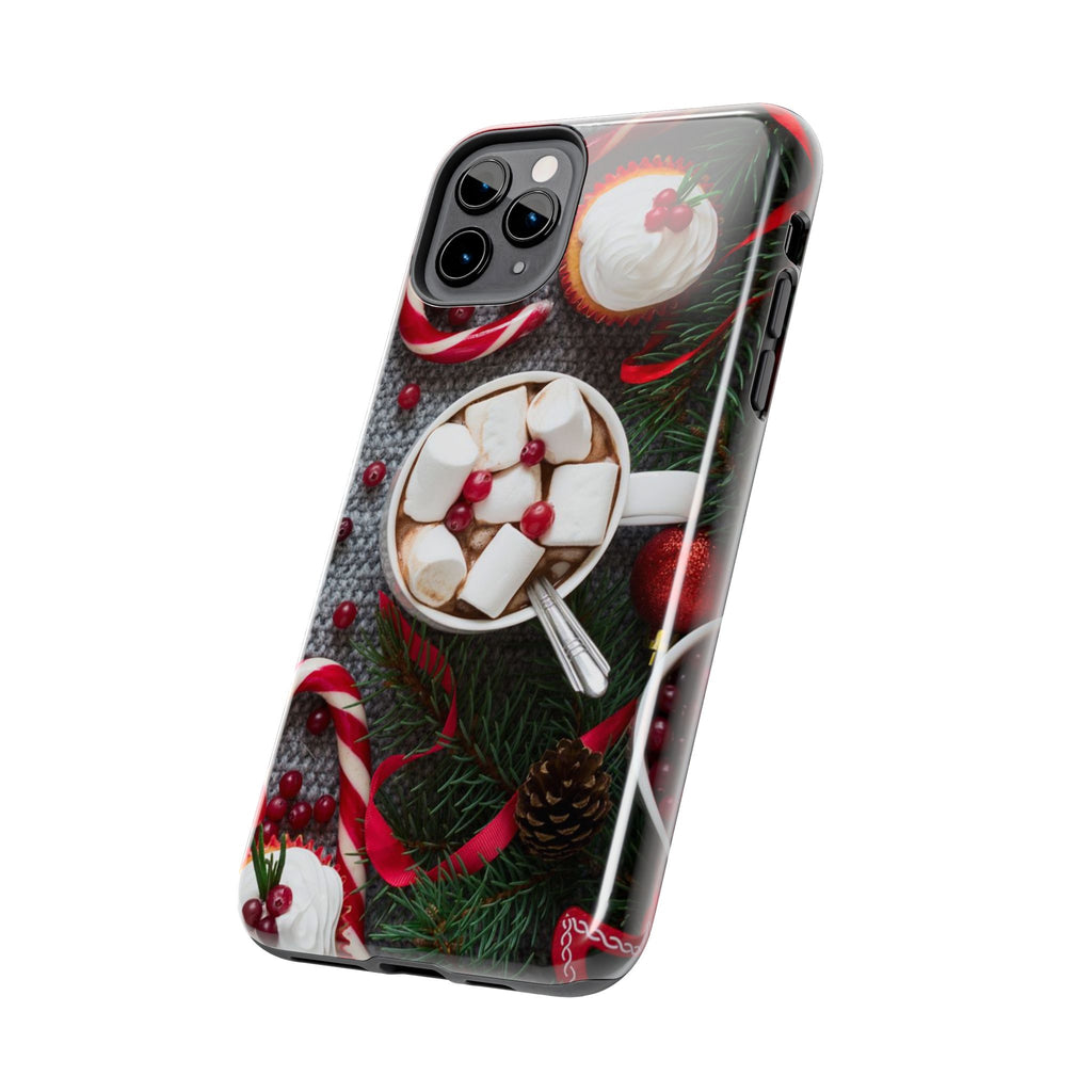 Christmas Hot Cocoa Tough Phone Case — Festive Holiday Drink Design