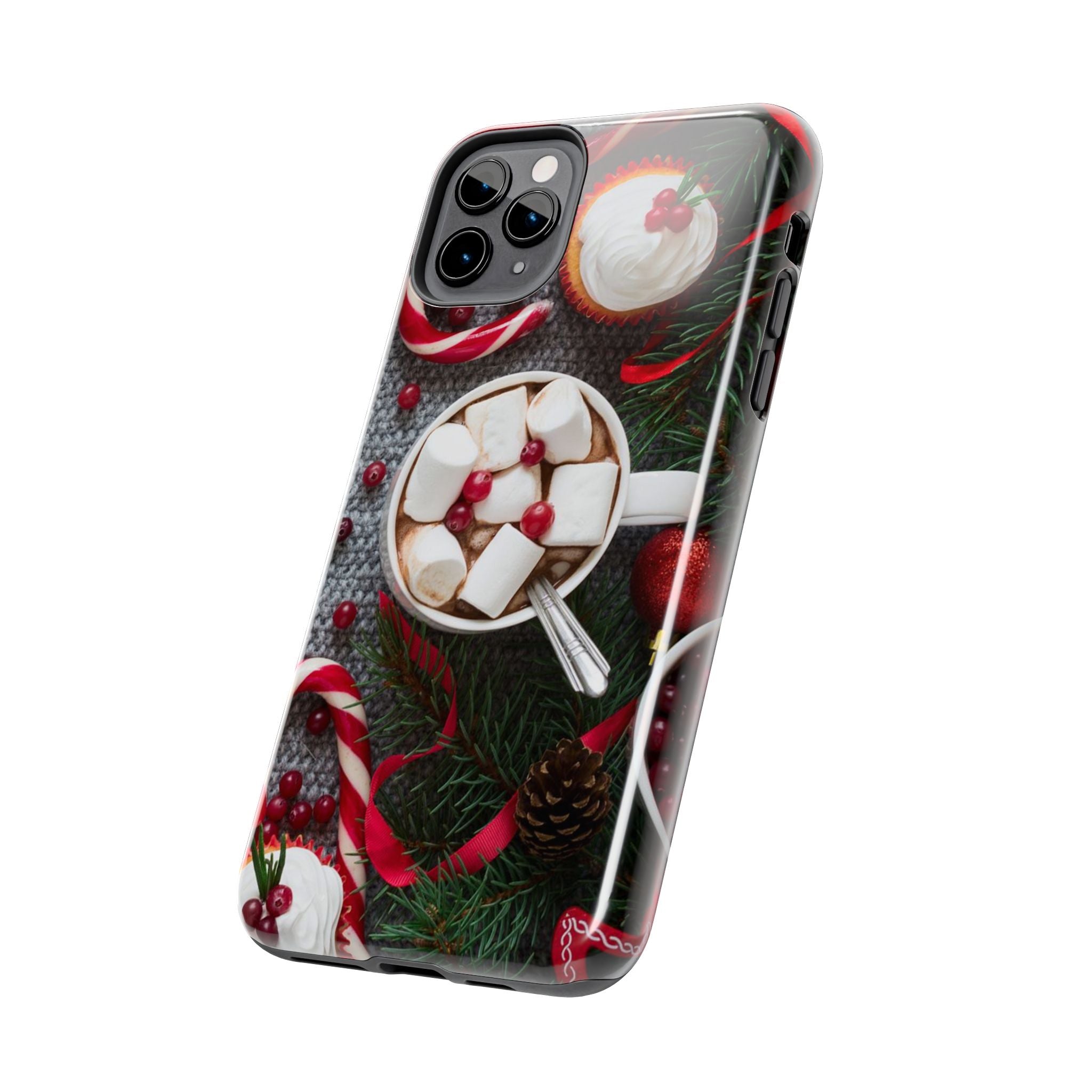Christmas Hot Cocoa Tough Phone Case — Festive Holiday Drink Design