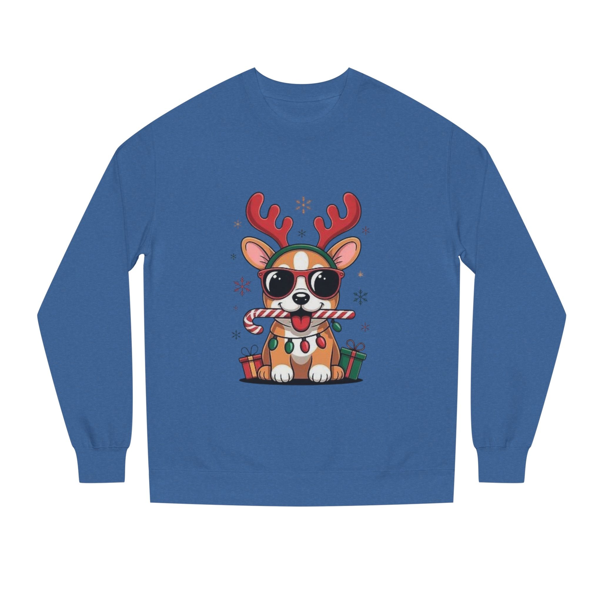 Cute Corgi Reindeer Sweatshirt — Festive Christmas Dog Crewneck