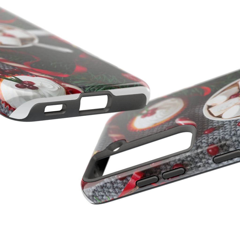 Christmas Hot Cocoa Tough Phone Case — Festive Holiday Drink Design
