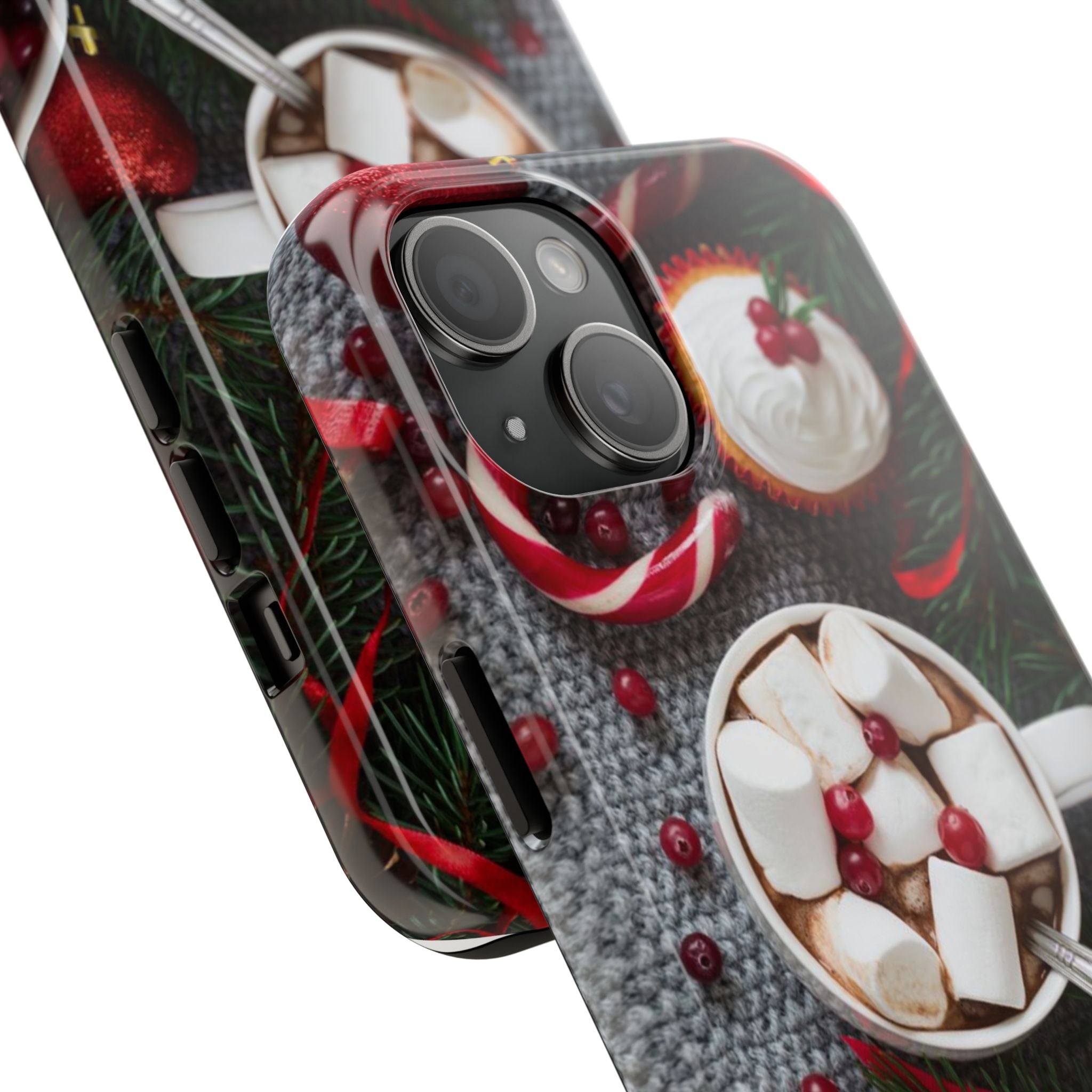 Christmas Hot Cocoa Tough Phone Case — Festive Holiday Drink Design