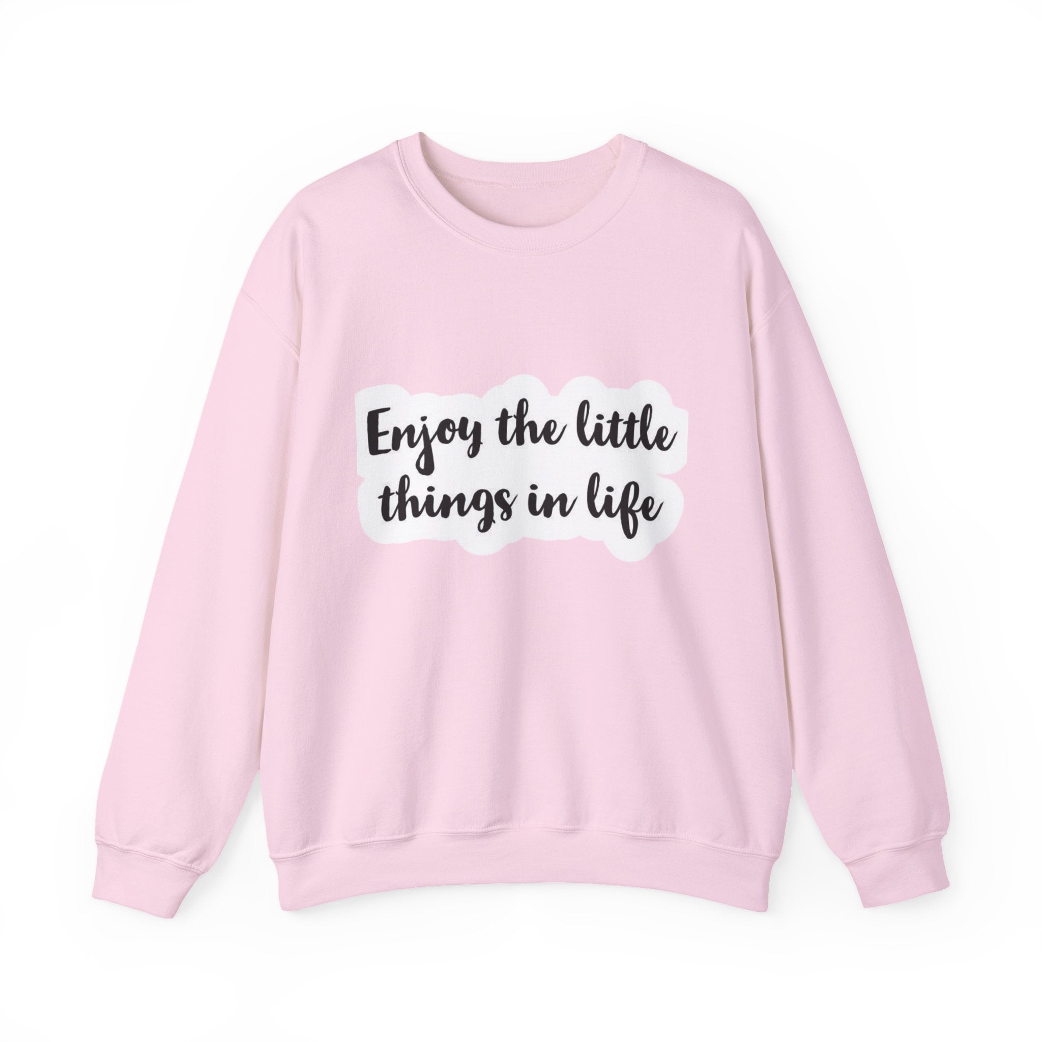 Enjoy the Little Things Crewneck Sweatshirt — Cozy Inspirational Pullover