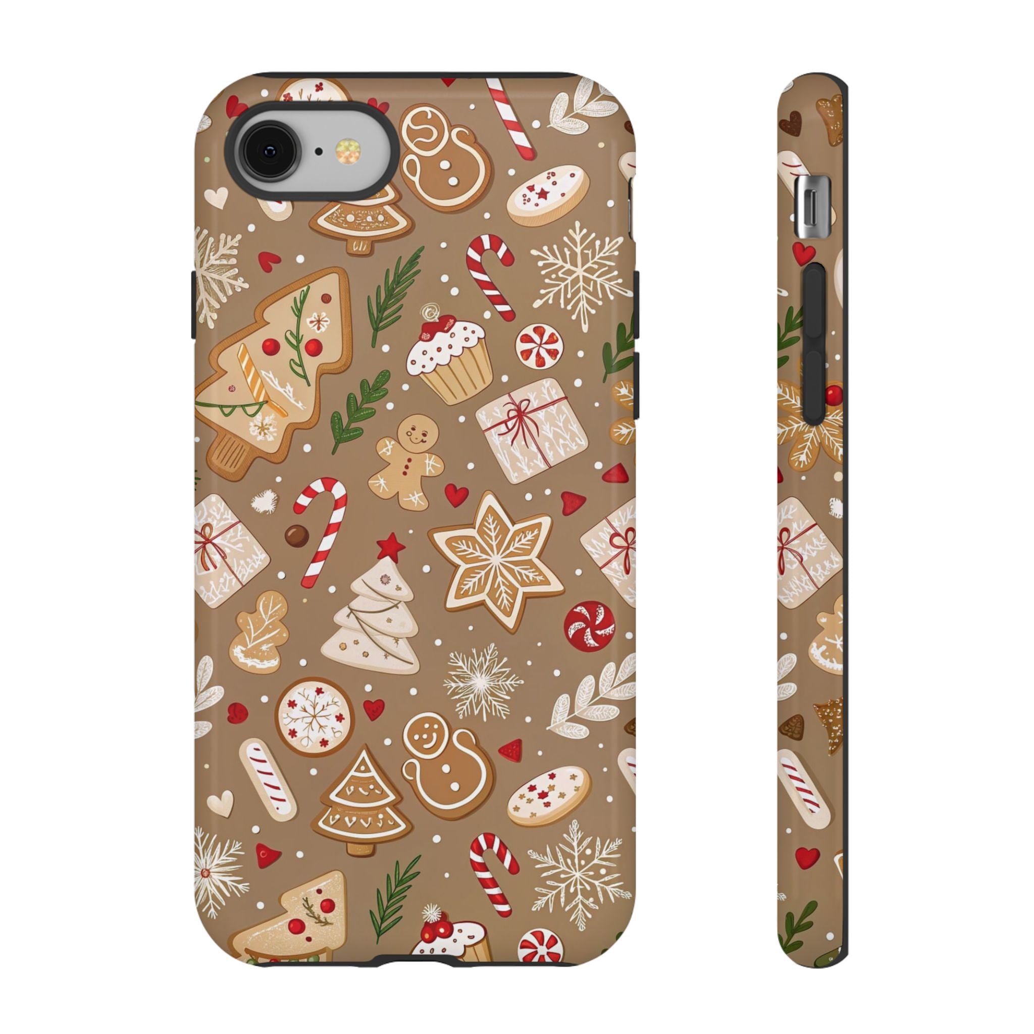 Christmas Gingerbread Pattern Tough Phone Case