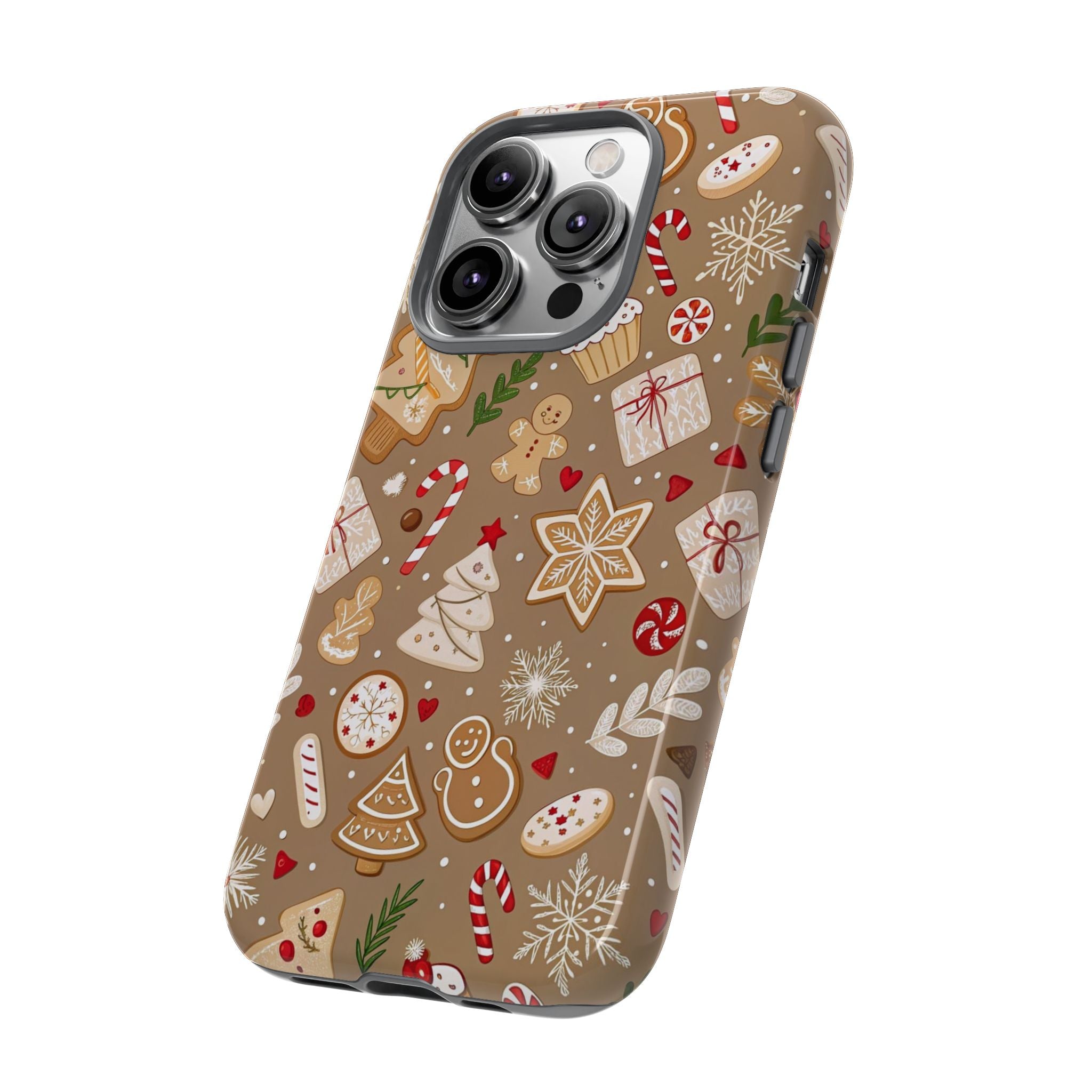 Christmas Gingerbread Pattern Tough Phone Case