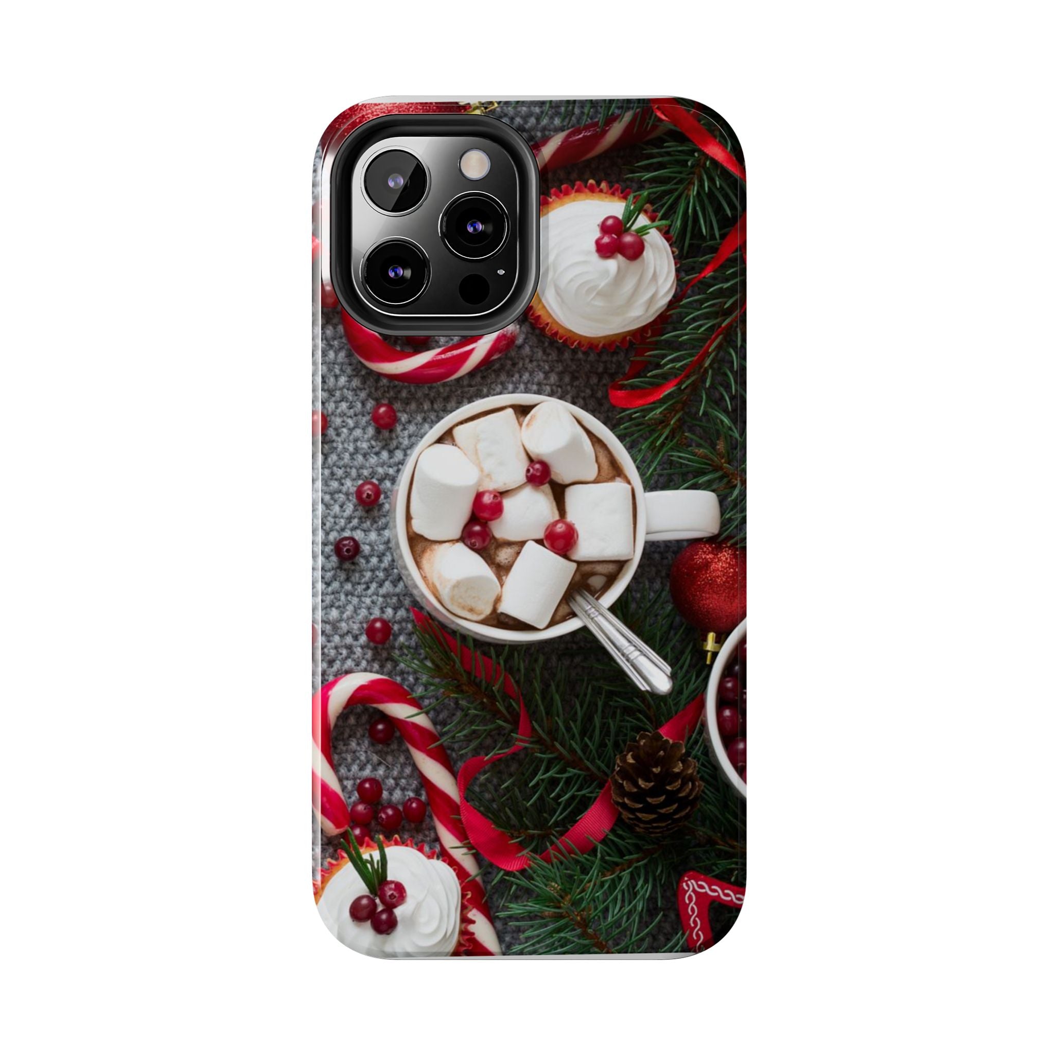 Christmas Hot Cocoa Tough Phone Case — Festive Holiday Drink Design