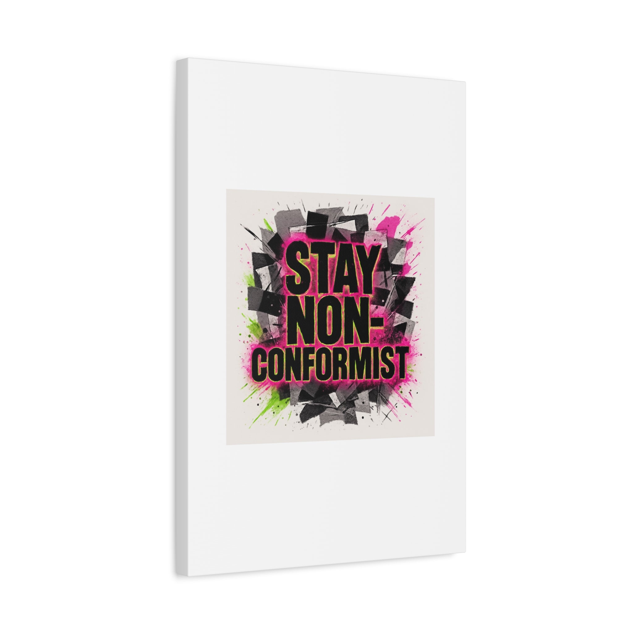 Canvas Wall Art — “Stay Non-Conformist” Street Art Print