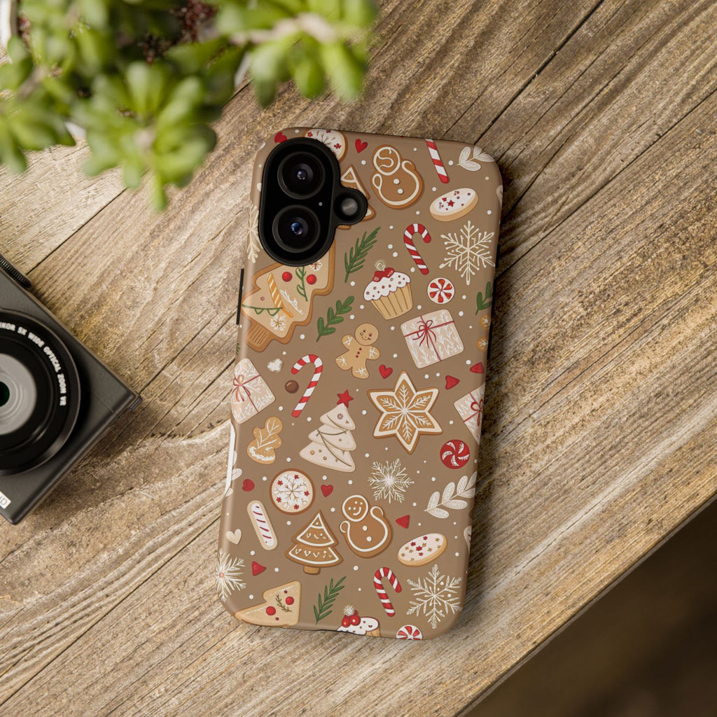Christmas Gingerbread Pattern Tough Phone Case