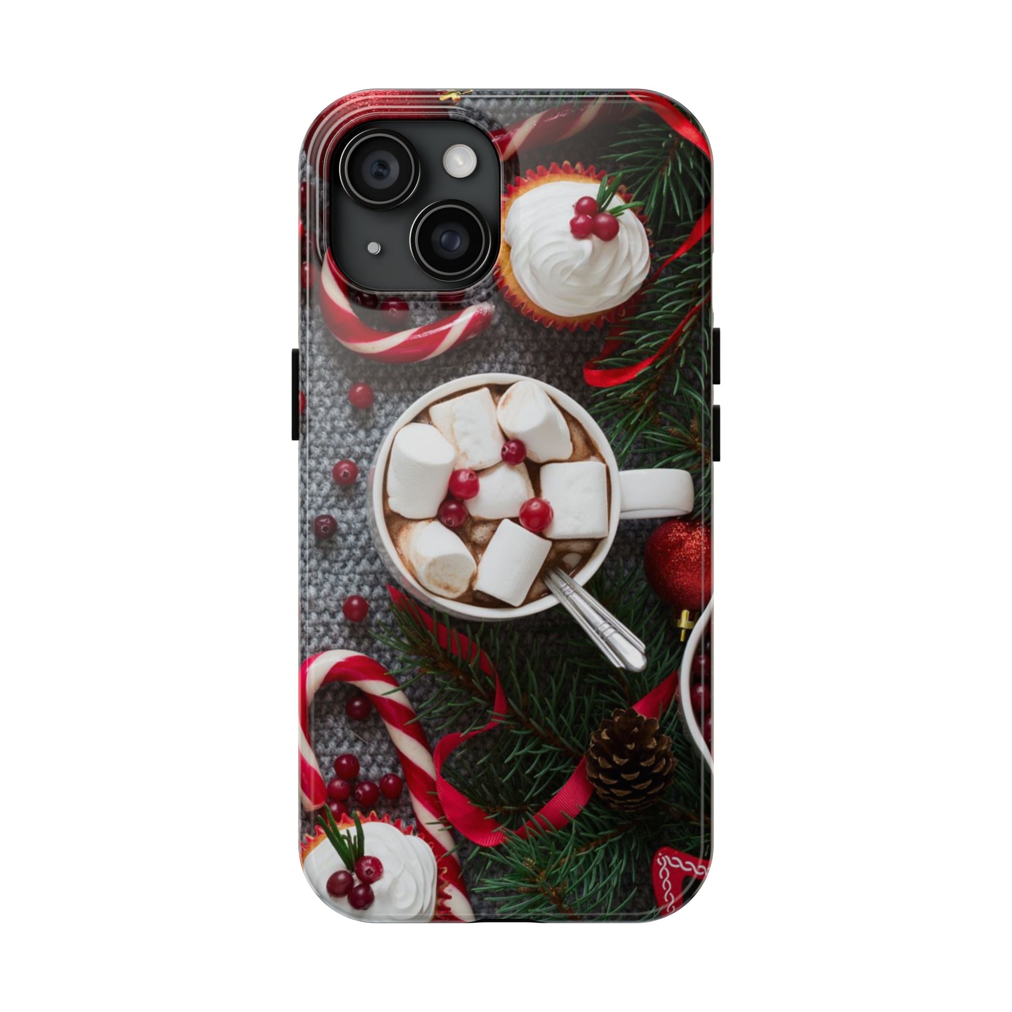 Christmas Hot Cocoa Tough Phone Case — Festive Holiday Drink Design