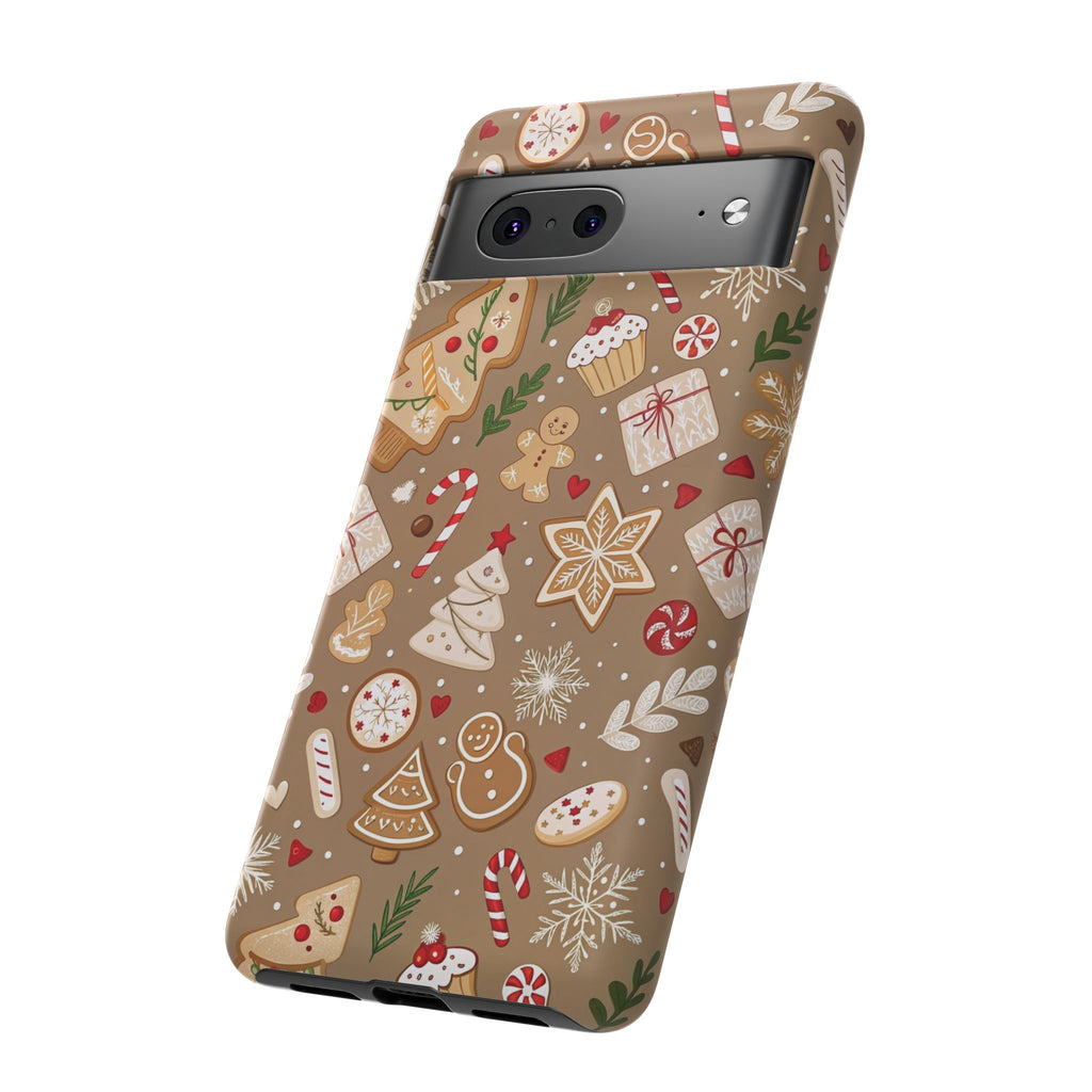 Christmas Gingerbread Pattern Tough Phone Case