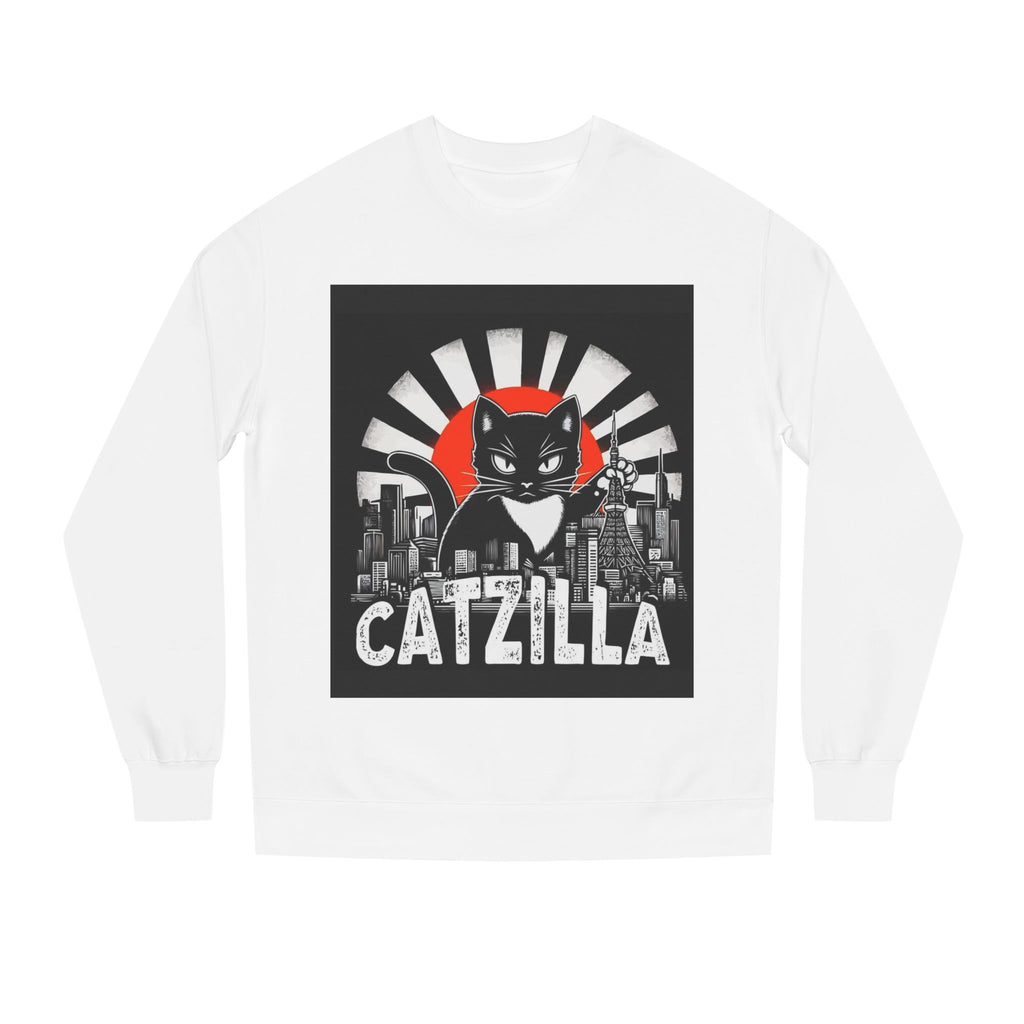 Catzilla Graphic Sweatshirt — Retro Monster Cat City Tee