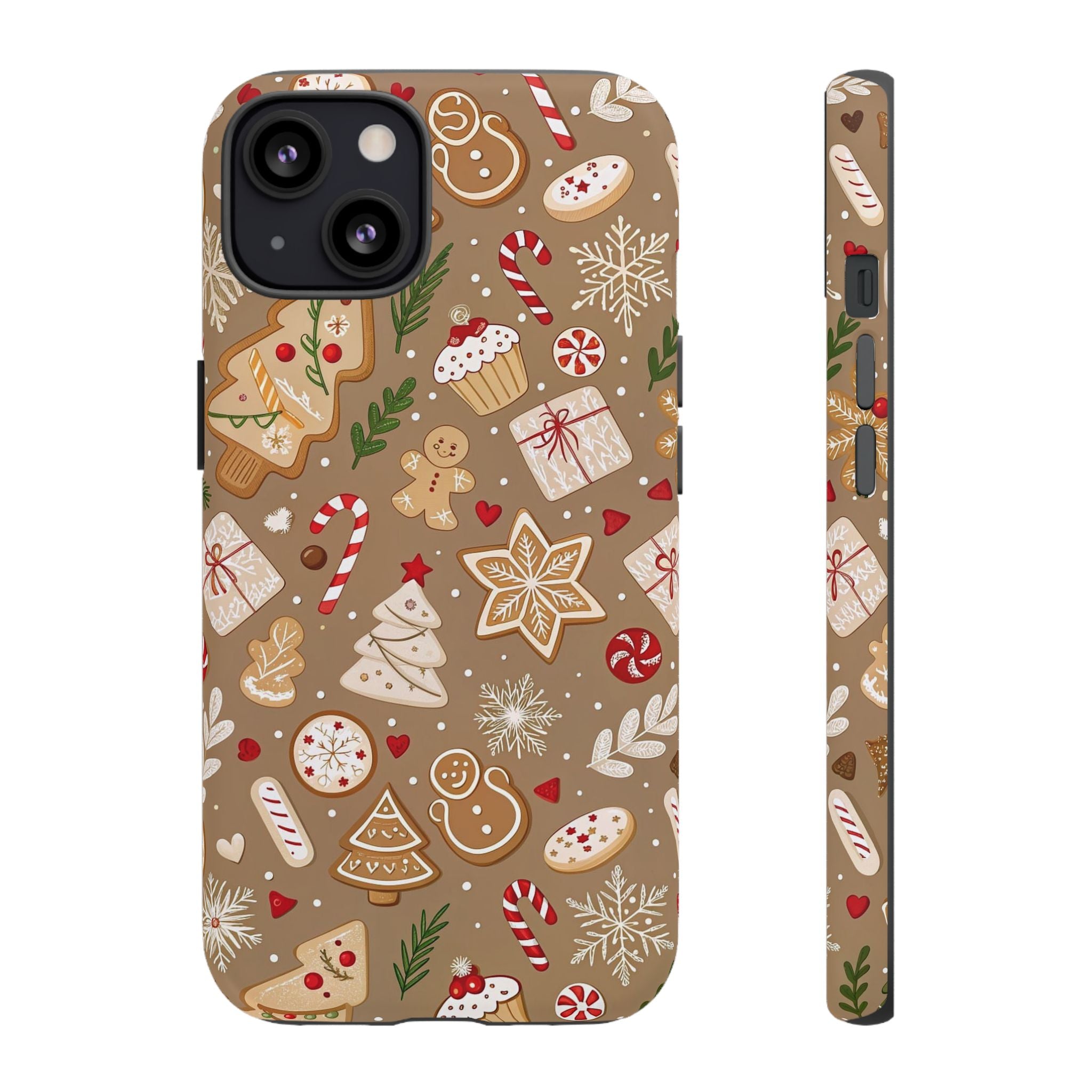 Christmas Gingerbread Pattern Tough Phone Case