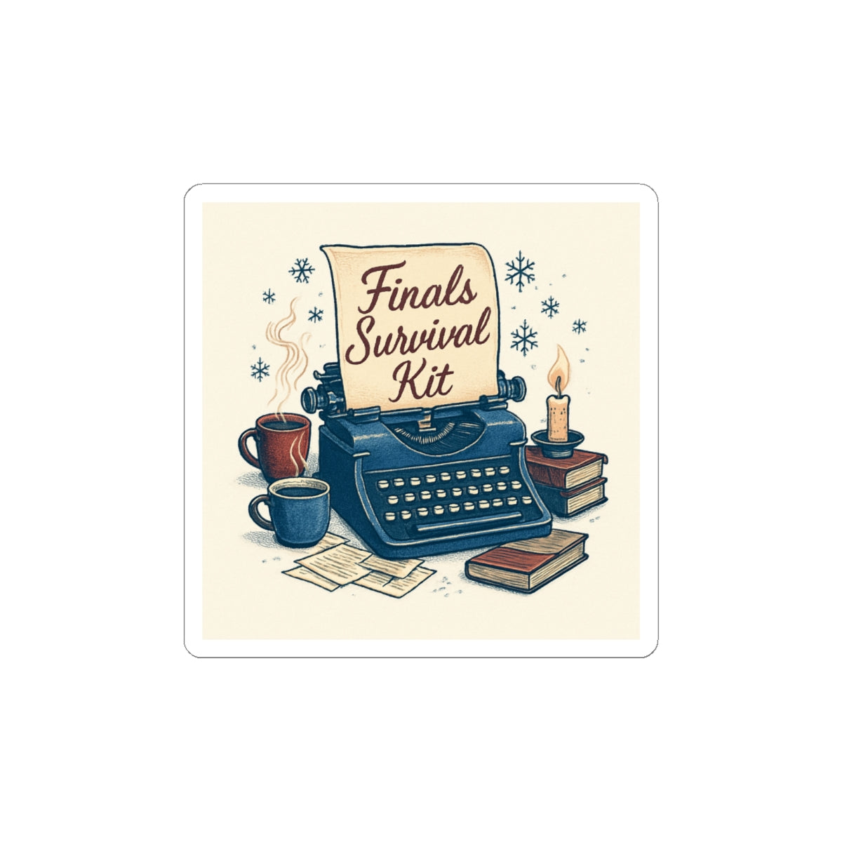 Finals Survival Kit Sticker — Study Laptop Planner Sticker