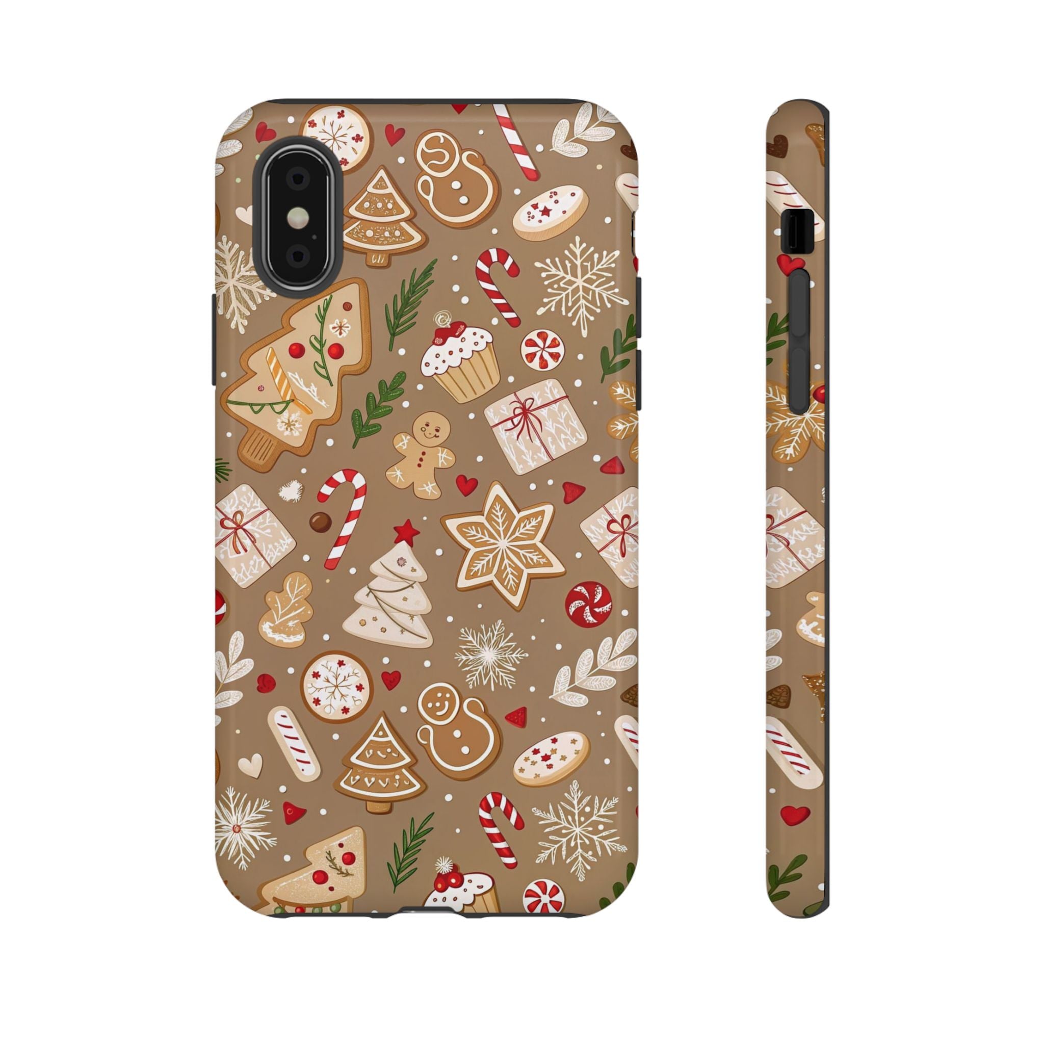 Christmas Gingerbread Pattern Tough Phone Case