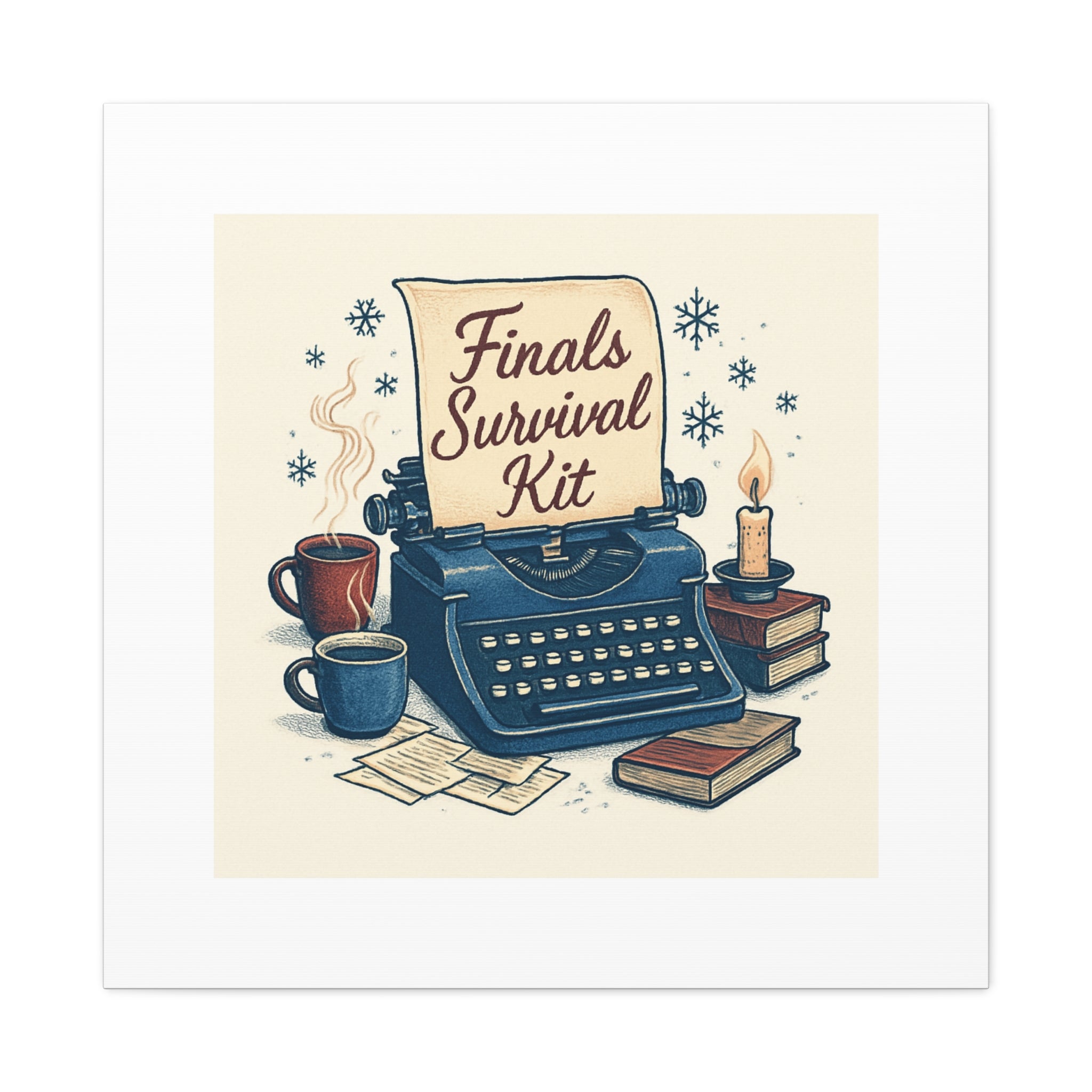 Finals Survival Kit Canvas Wall Art