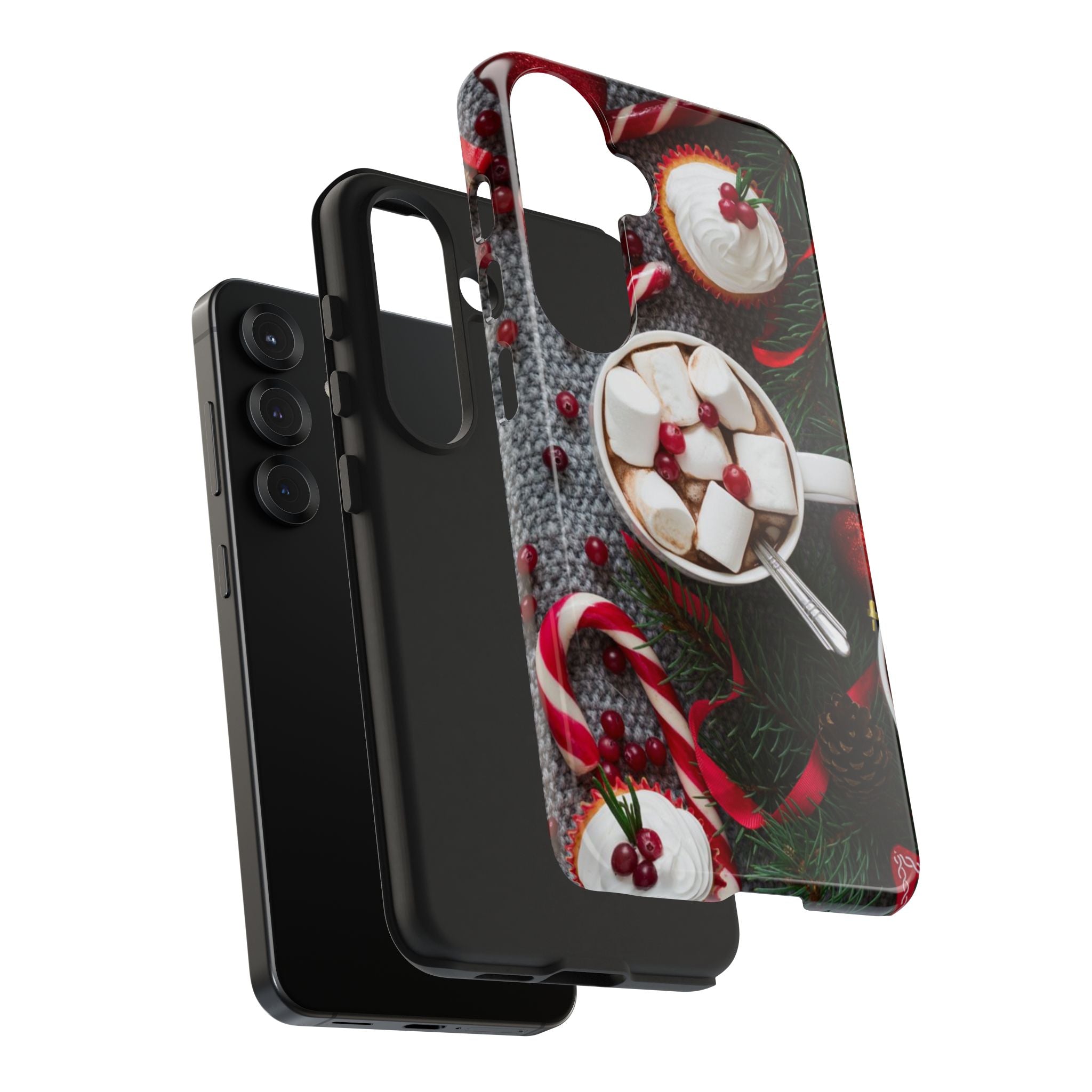 Christmas Hot Cocoa Tough Phone Case — Festive Holiday Drink Design