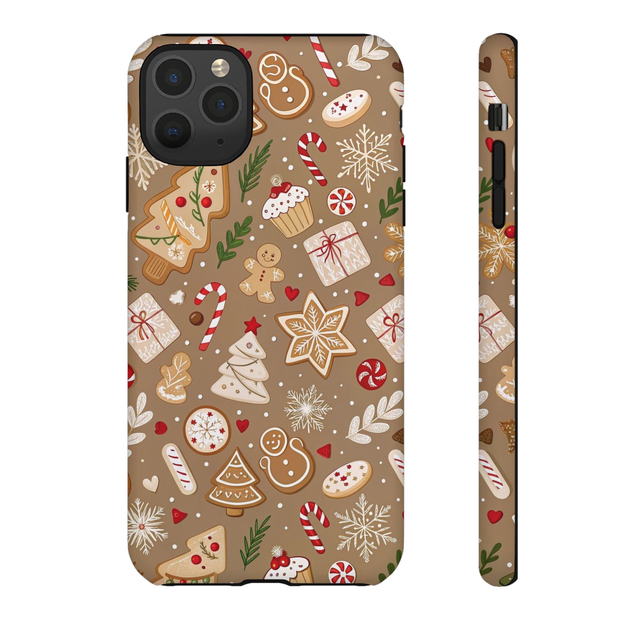 Christmas Gingerbread Pattern Tough Phone Case