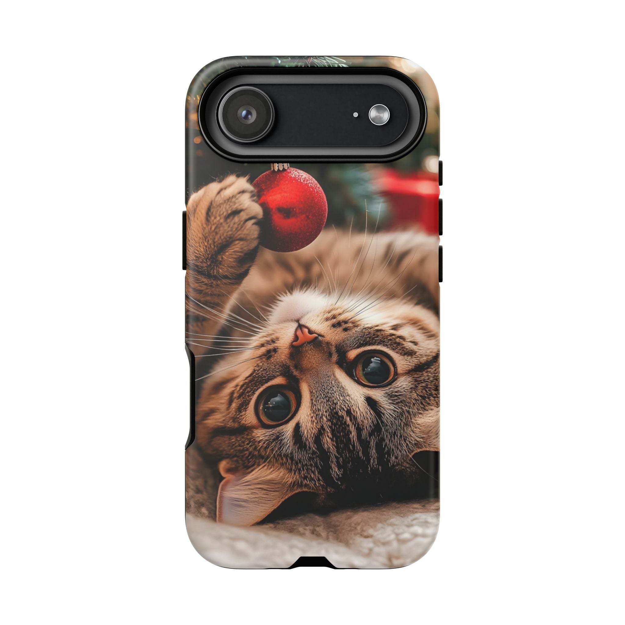 Cute Christmas Kitten Phone Case — Tough Protective Smartphone Cover