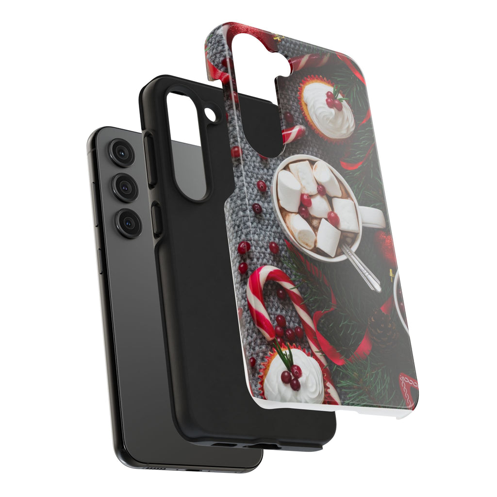 Christmas Hot Cocoa Tough Phone Case — Festive Holiday Drink Design