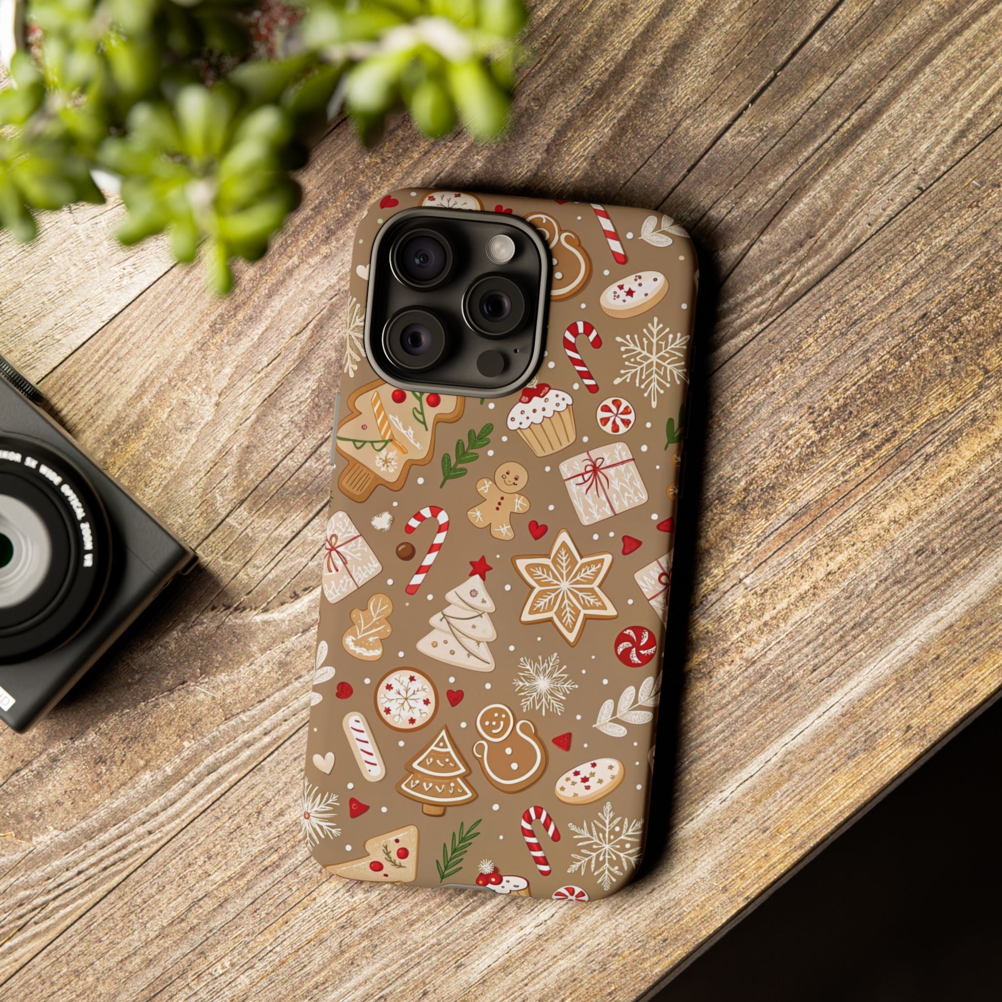 Christmas Gingerbread Pattern Tough Phone Case