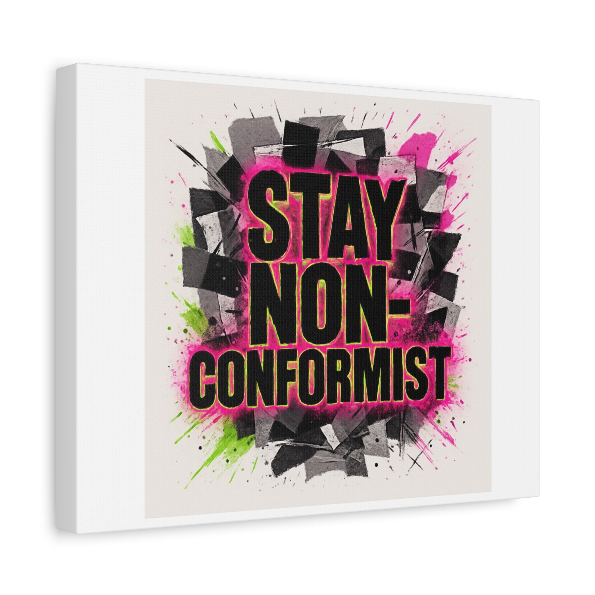 Canvas Wall Art — “Stay Non-Conformist” Street Art Print