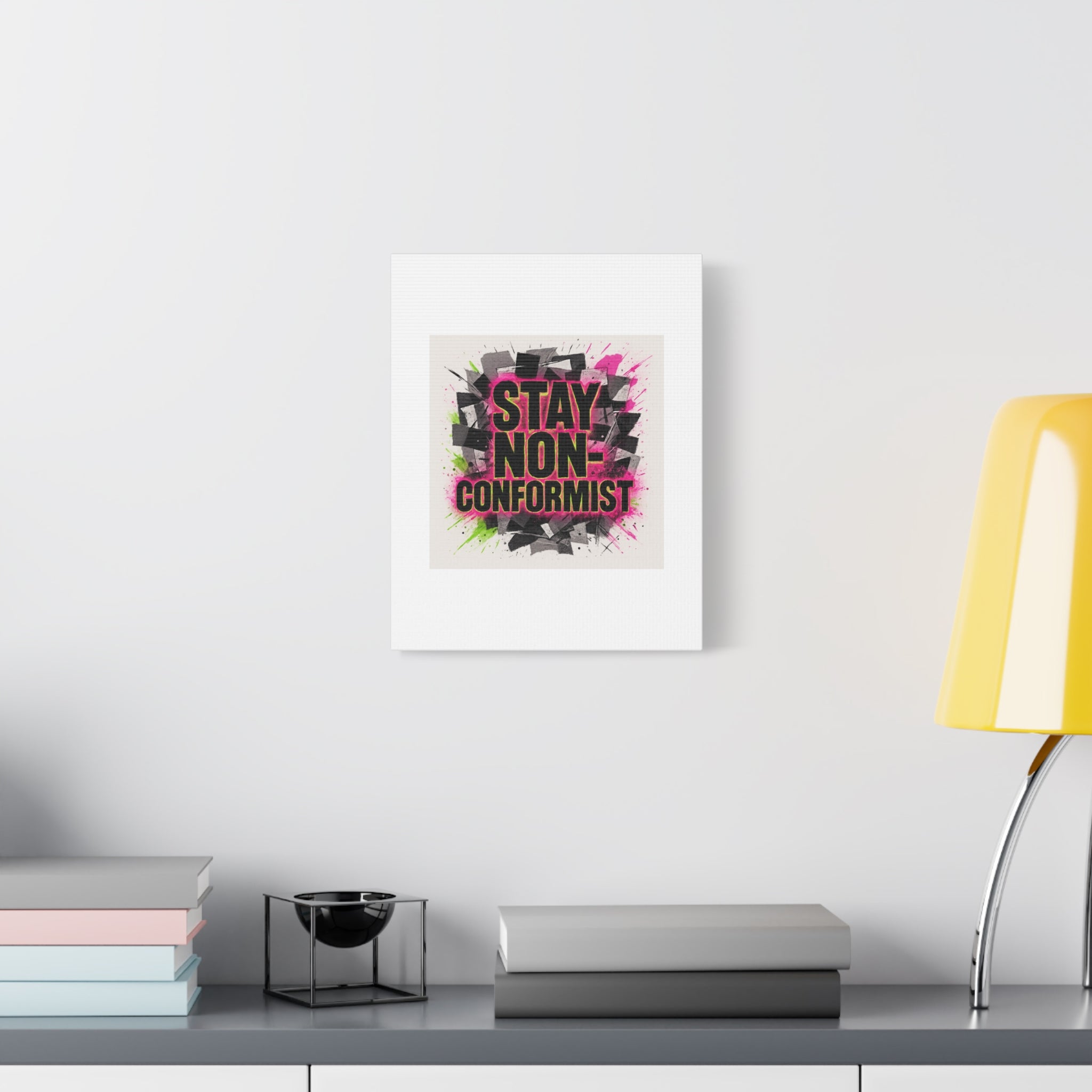 Canvas Wall Art — “Stay Non-Conformist” Street Art Print