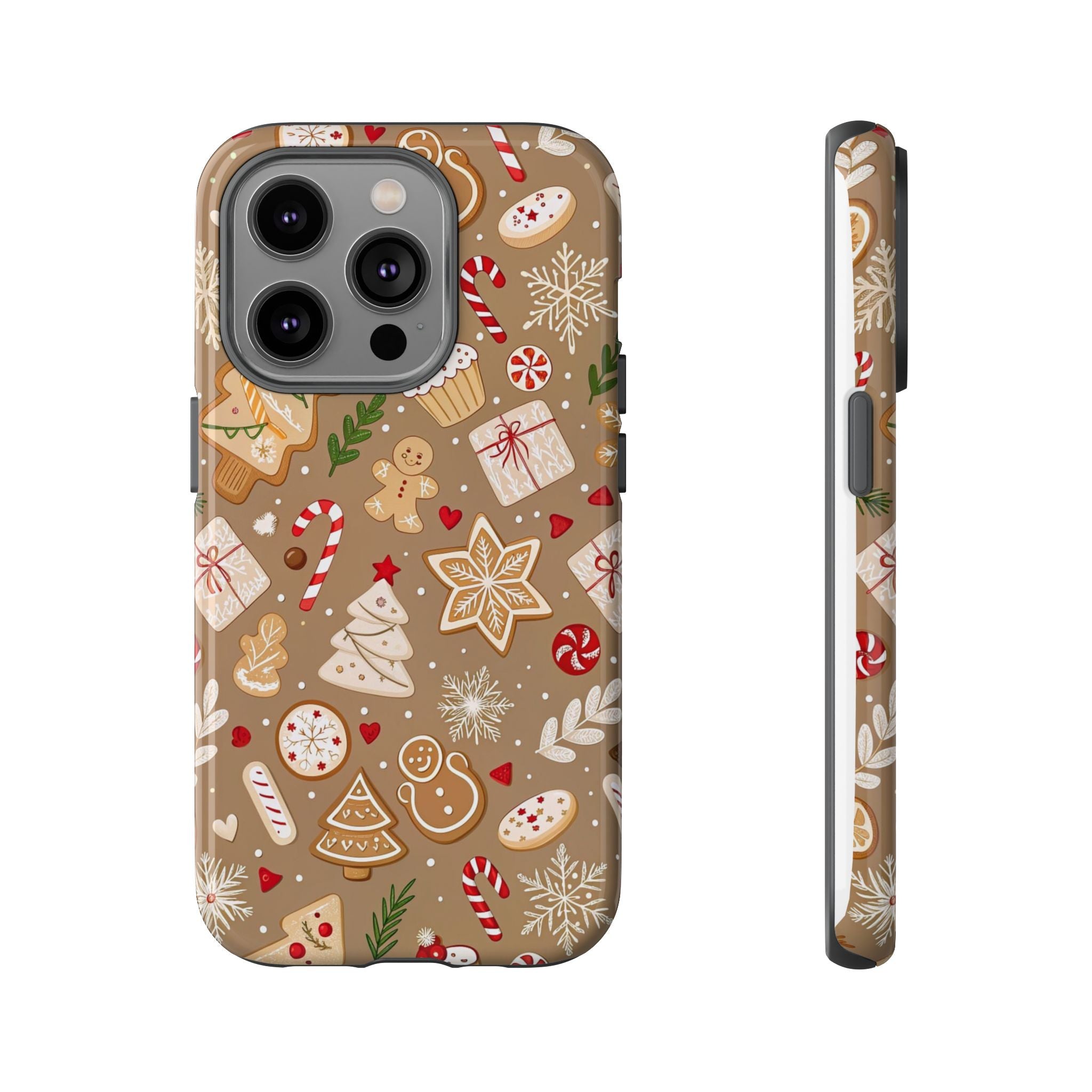 Christmas Gingerbread Pattern Tough Phone Case