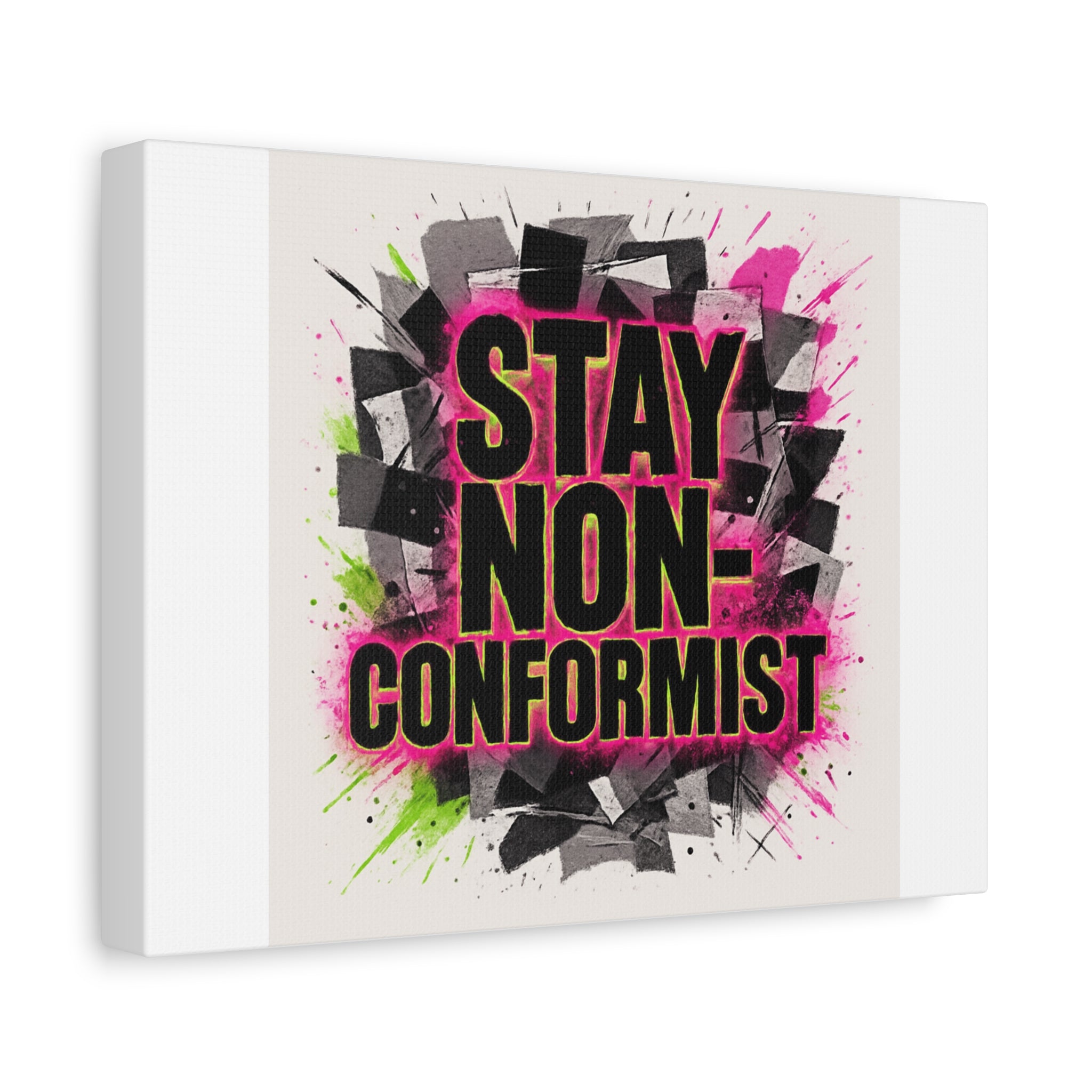 Canvas Wall Art — “Stay Non-Conformist” Street Art Print