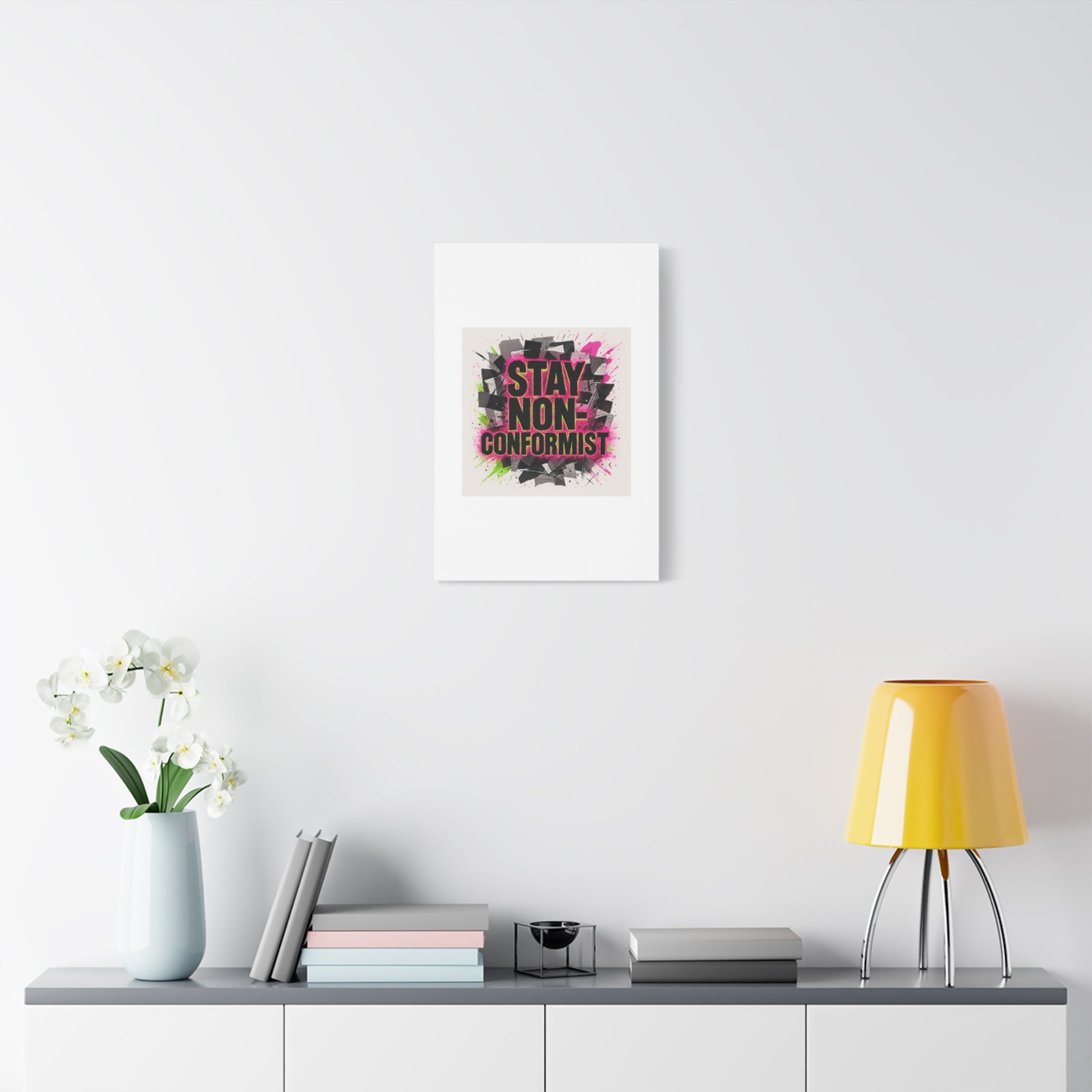 Canvas Wall Art — “Stay Non-Conformist” Street Art Print