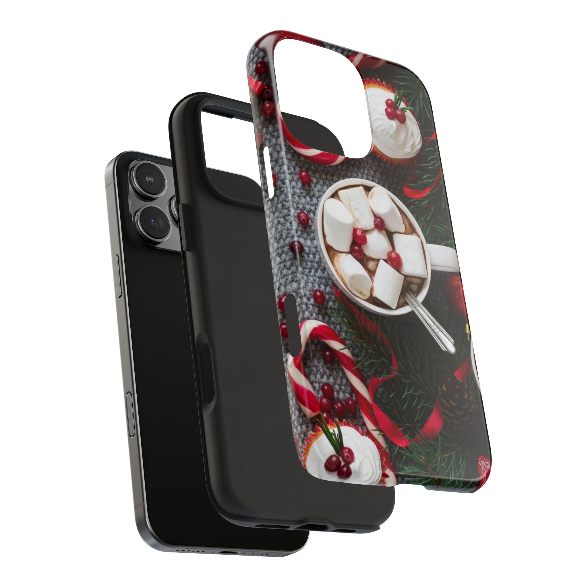 Christmas Hot Cocoa Tough Phone Case — Festive Holiday Drink Design