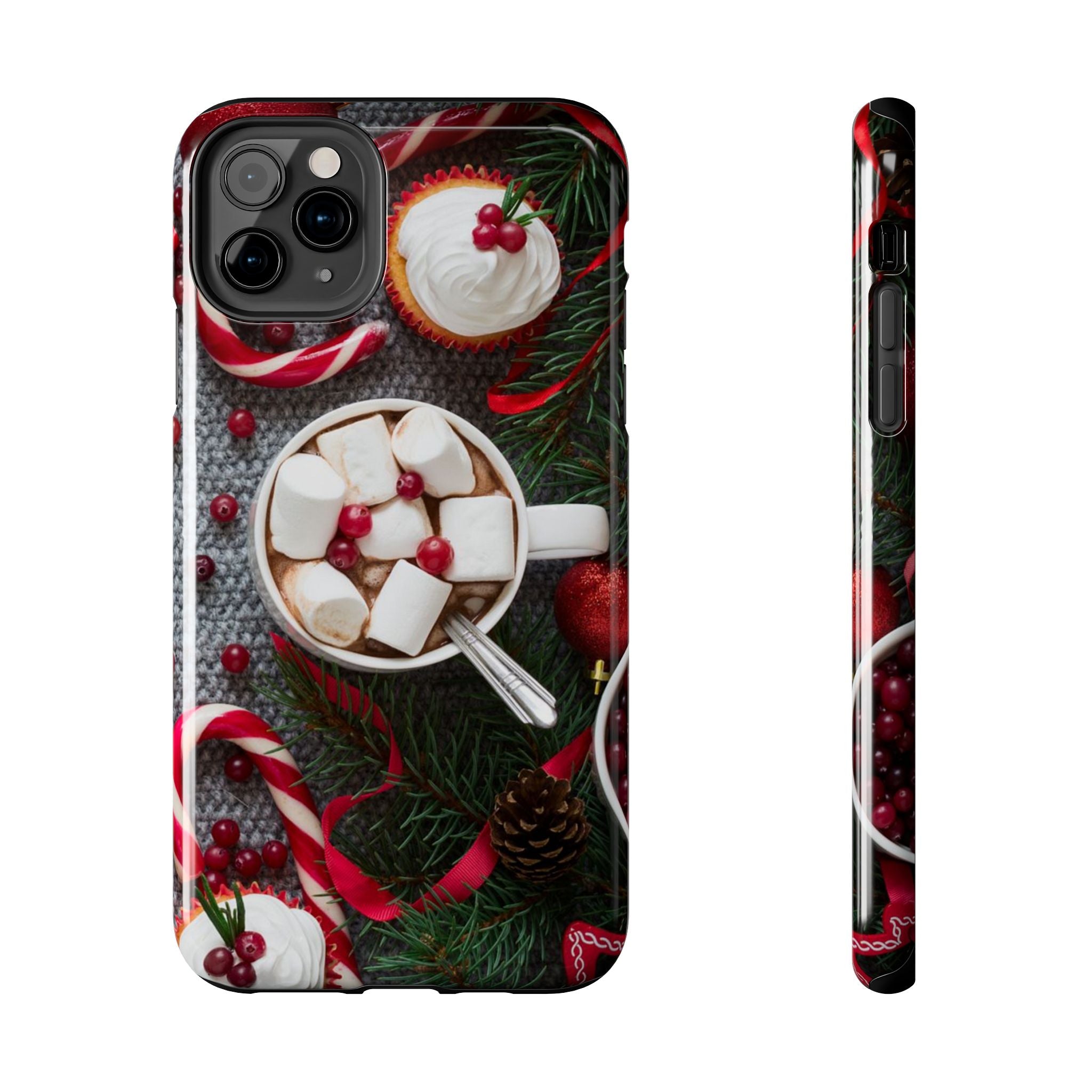 Christmas Hot Cocoa Tough Phone Case — Festive Holiday Drink Design