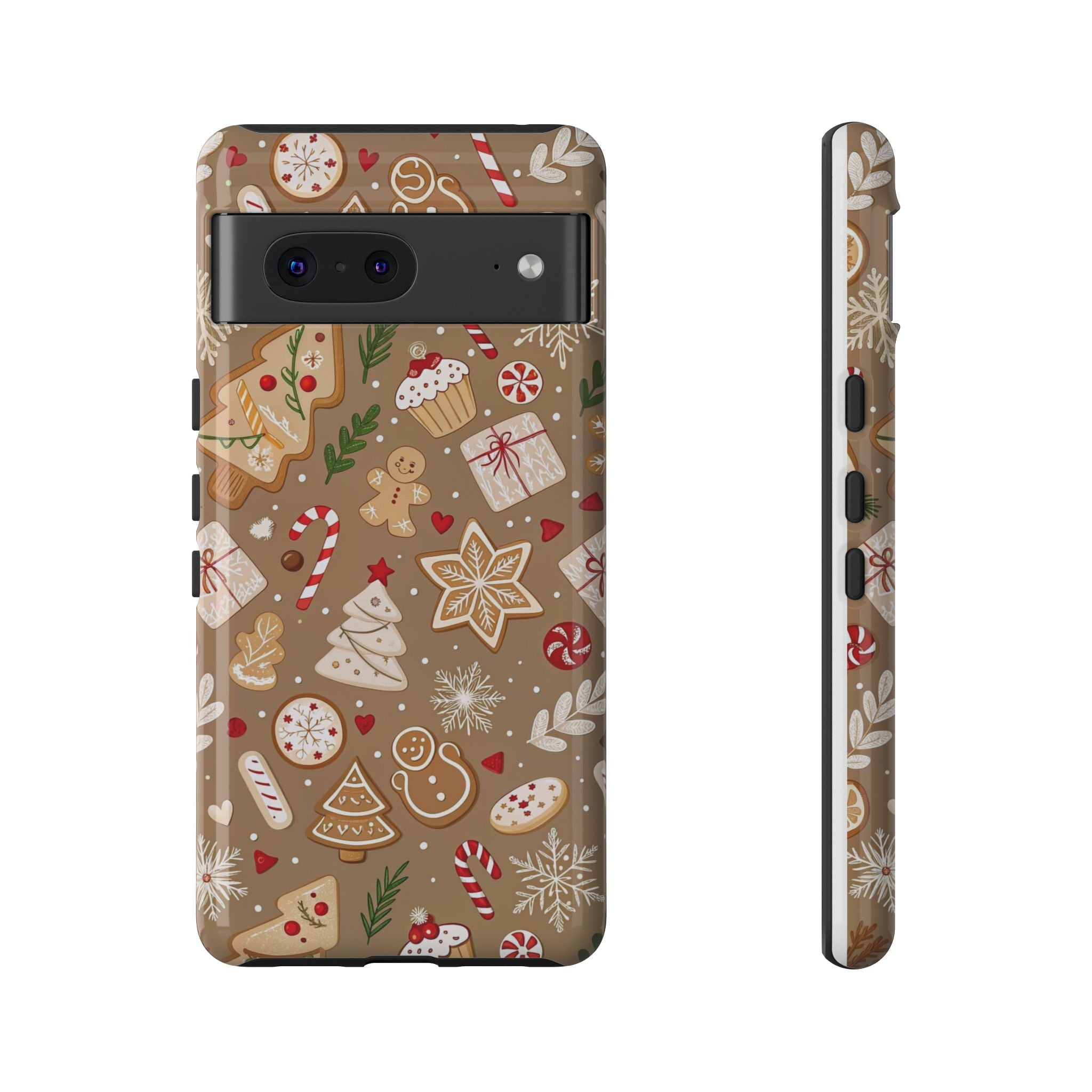 Christmas Gingerbread Pattern Tough Phone Case