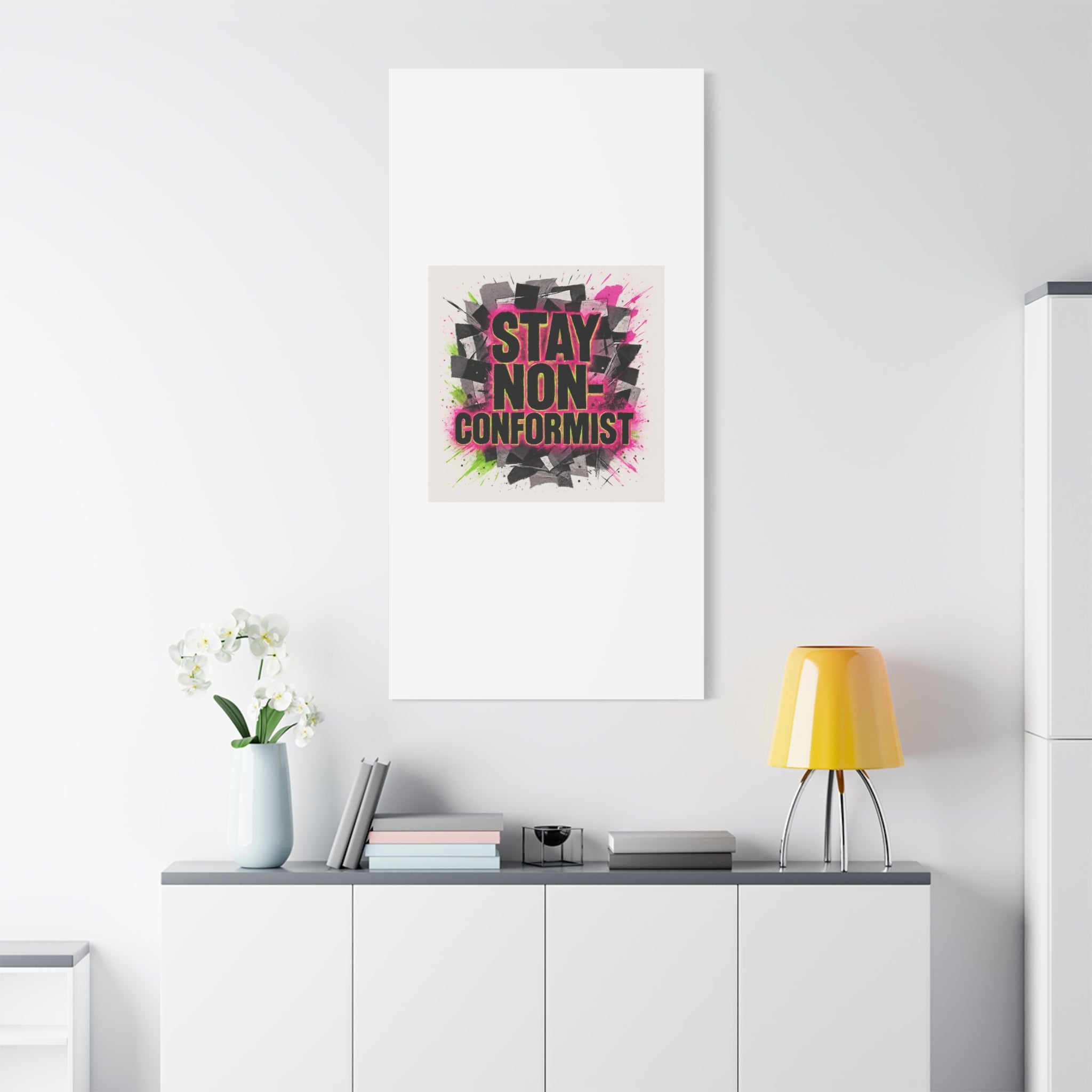 Canvas Wall Art — “Stay Non-Conformist” Street Art Print