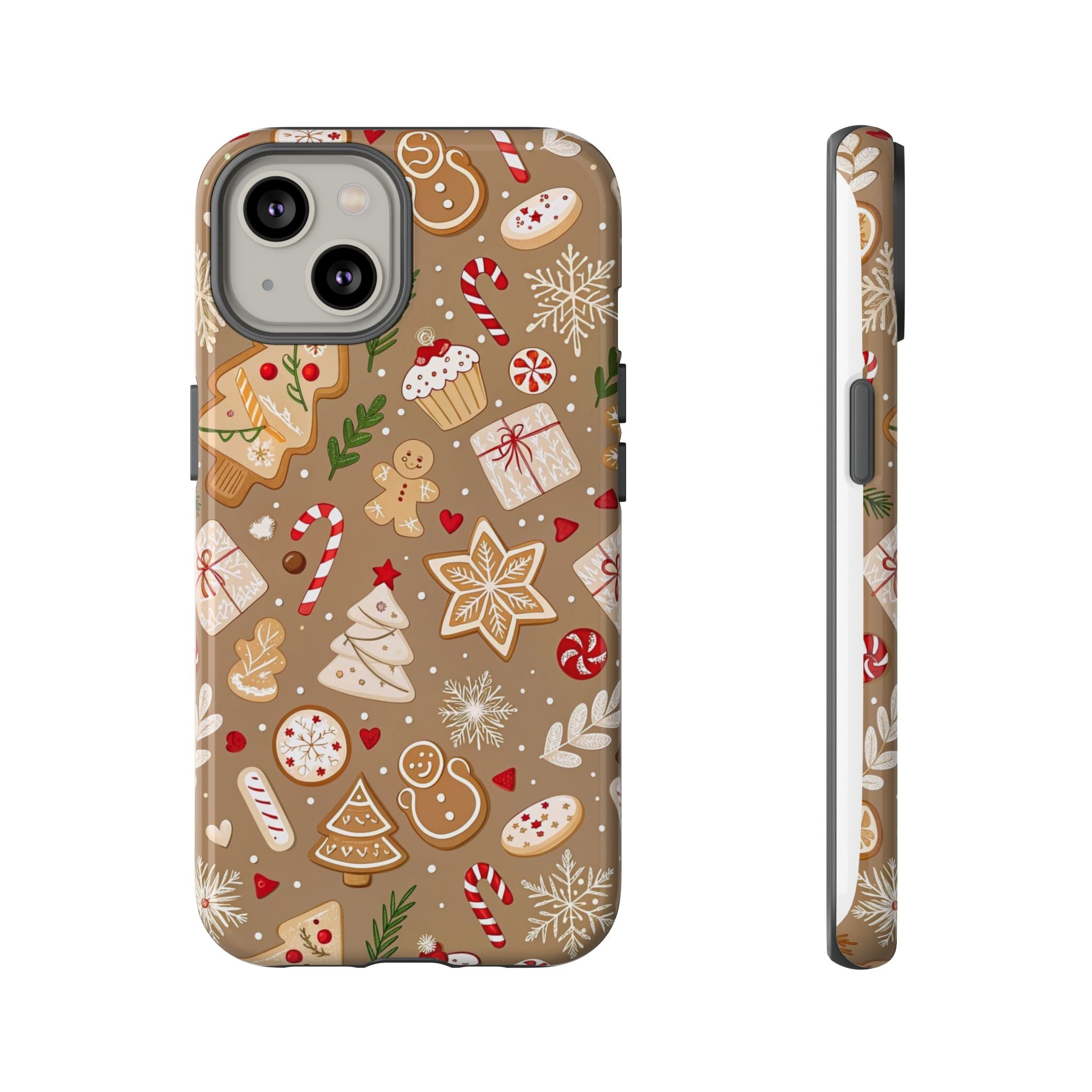 Christmas Gingerbread Pattern Tough Phone Case