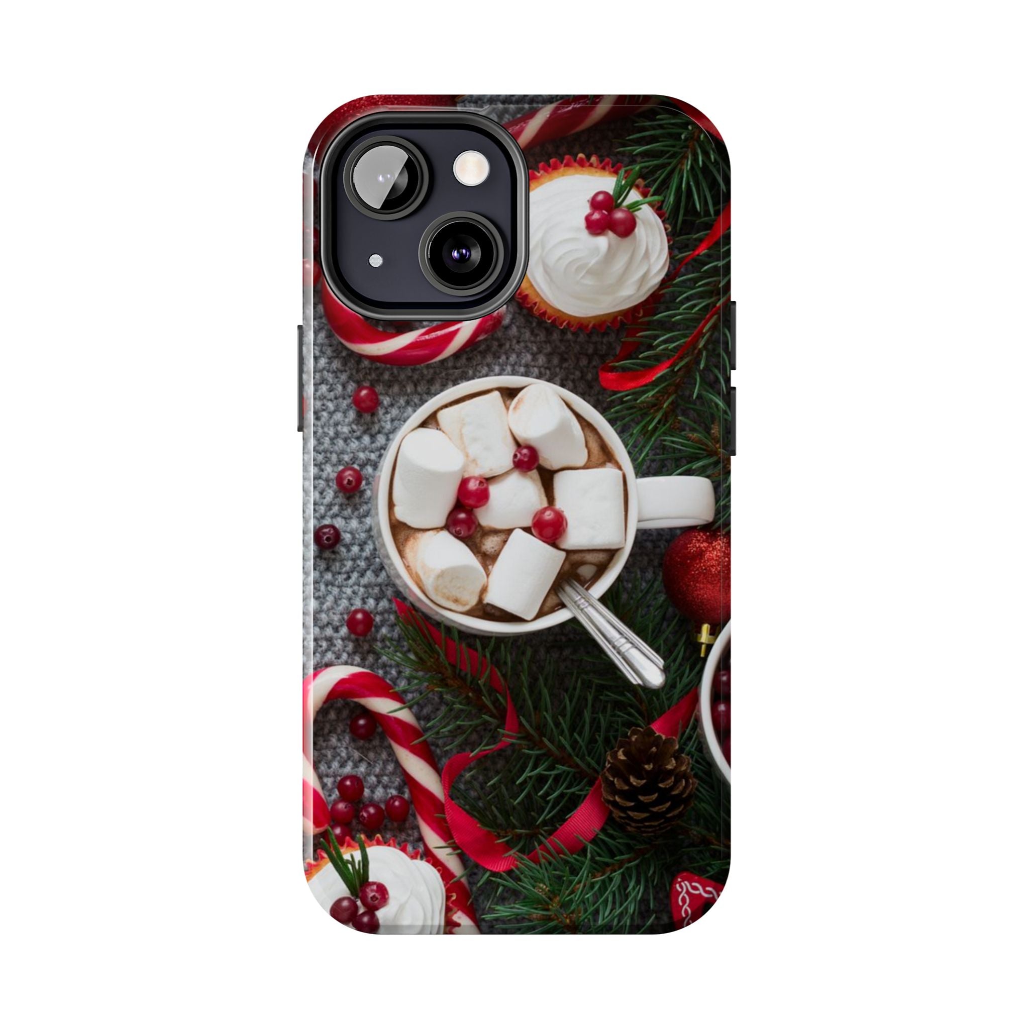 Christmas Hot Cocoa Tough Phone Case — Festive Holiday Drink Design