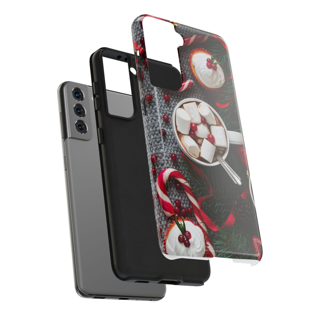 Christmas Hot Cocoa Tough Phone Case — Festive Holiday Drink Design