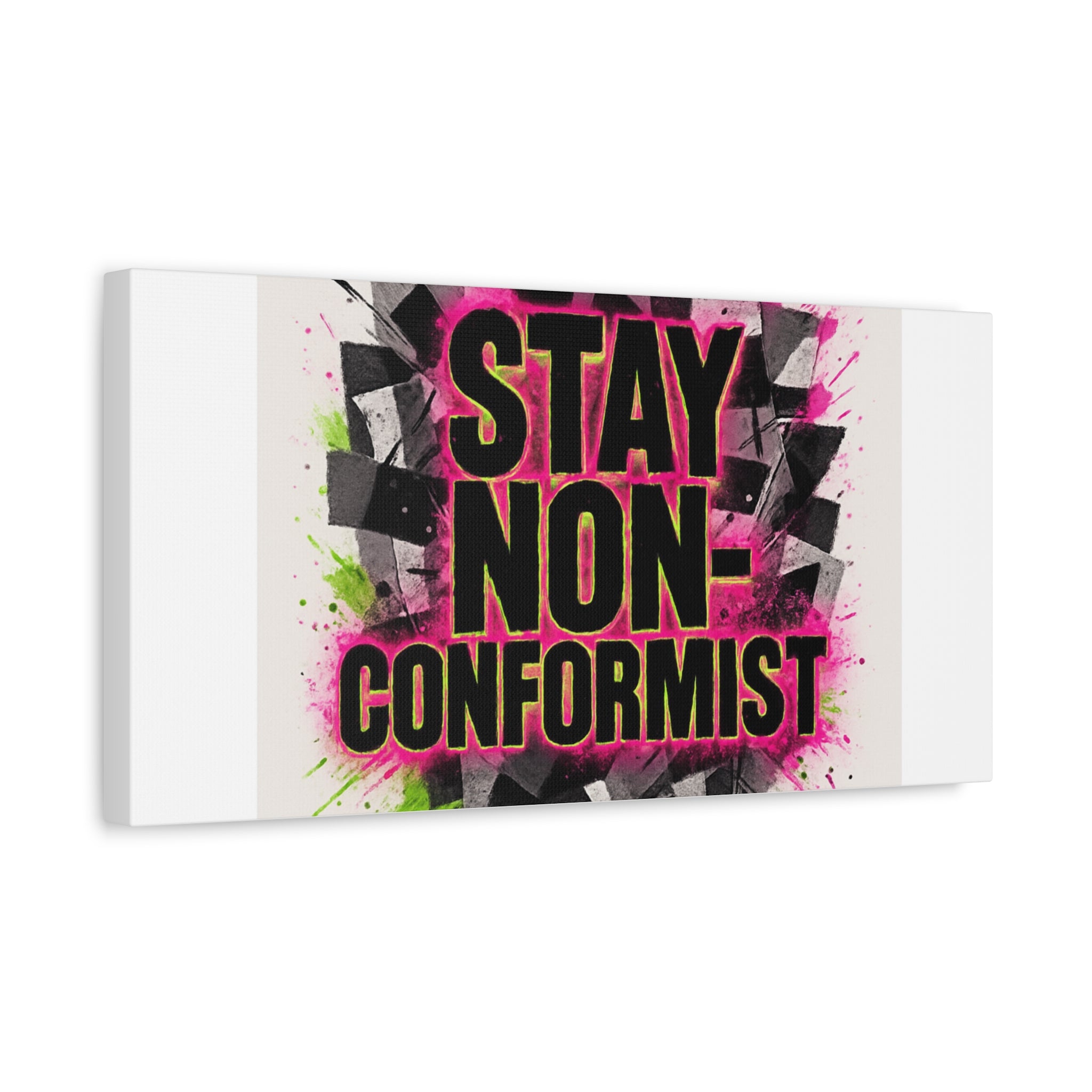 Canvas Wall Art — “Stay Non-Conformist” Street Art Print