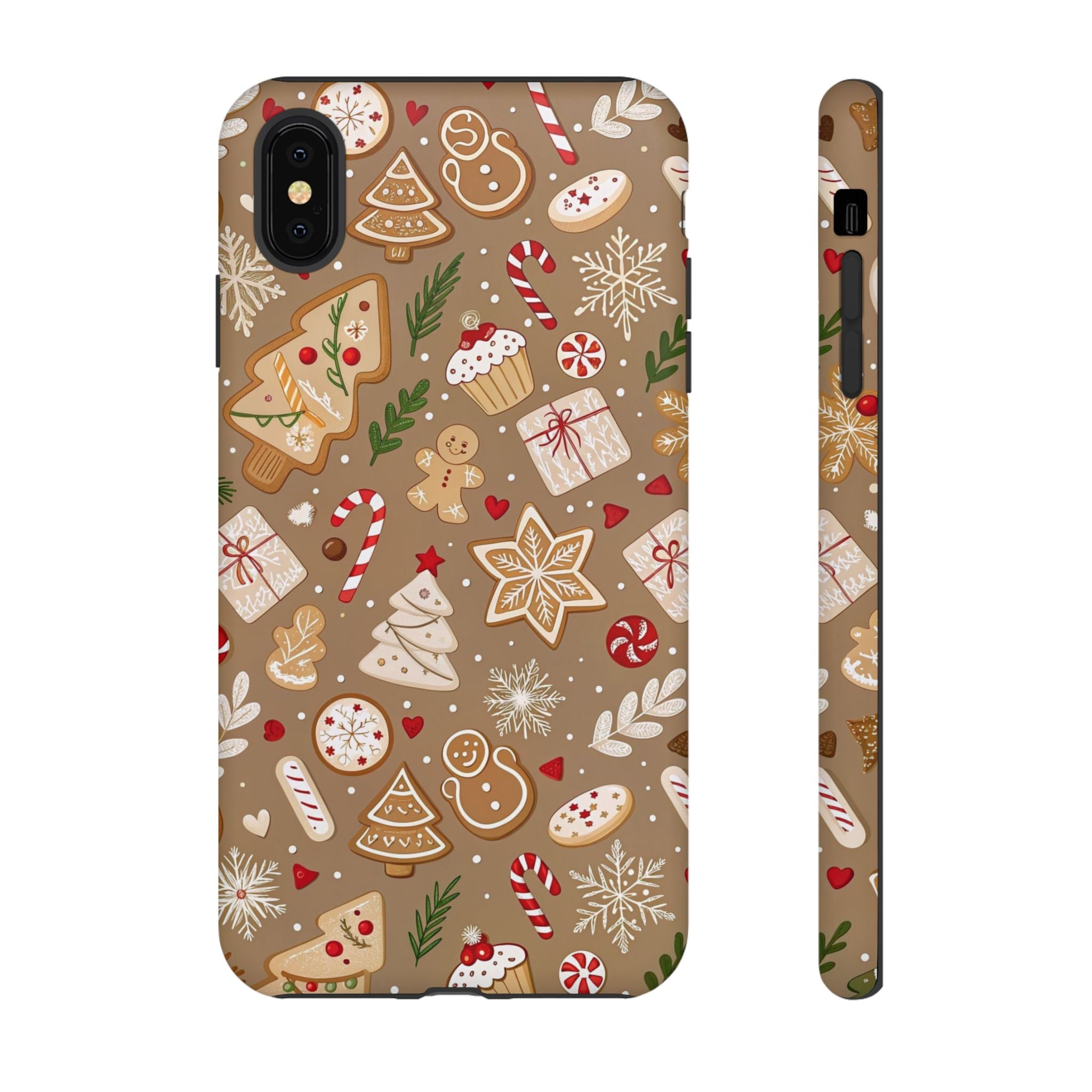 Christmas Gingerbread Pattern Tough Phone Case